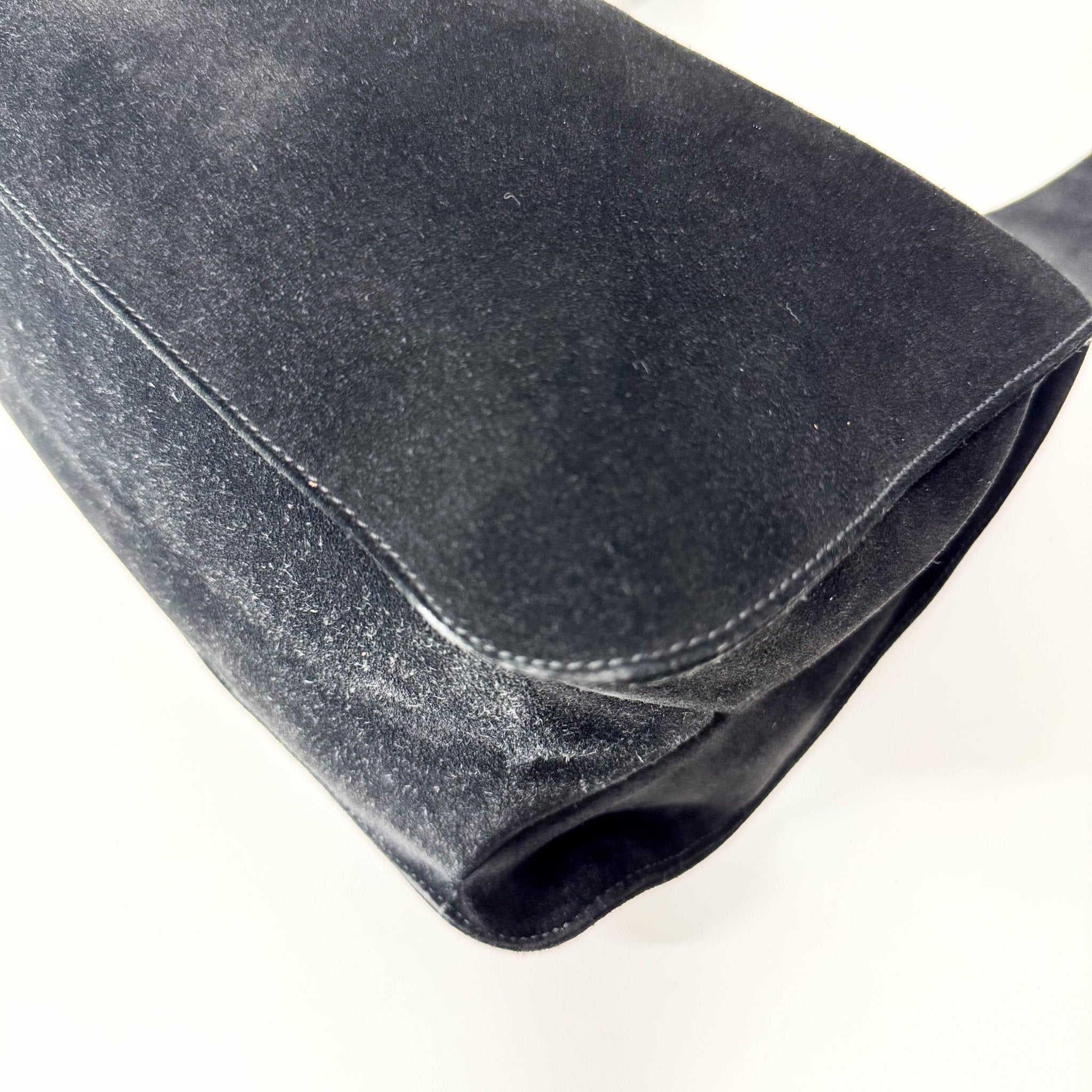 GUCCI Black Suede Shoulder Bag, in , Sold by HIVE PRELOVED - Shoulder Bags, ,