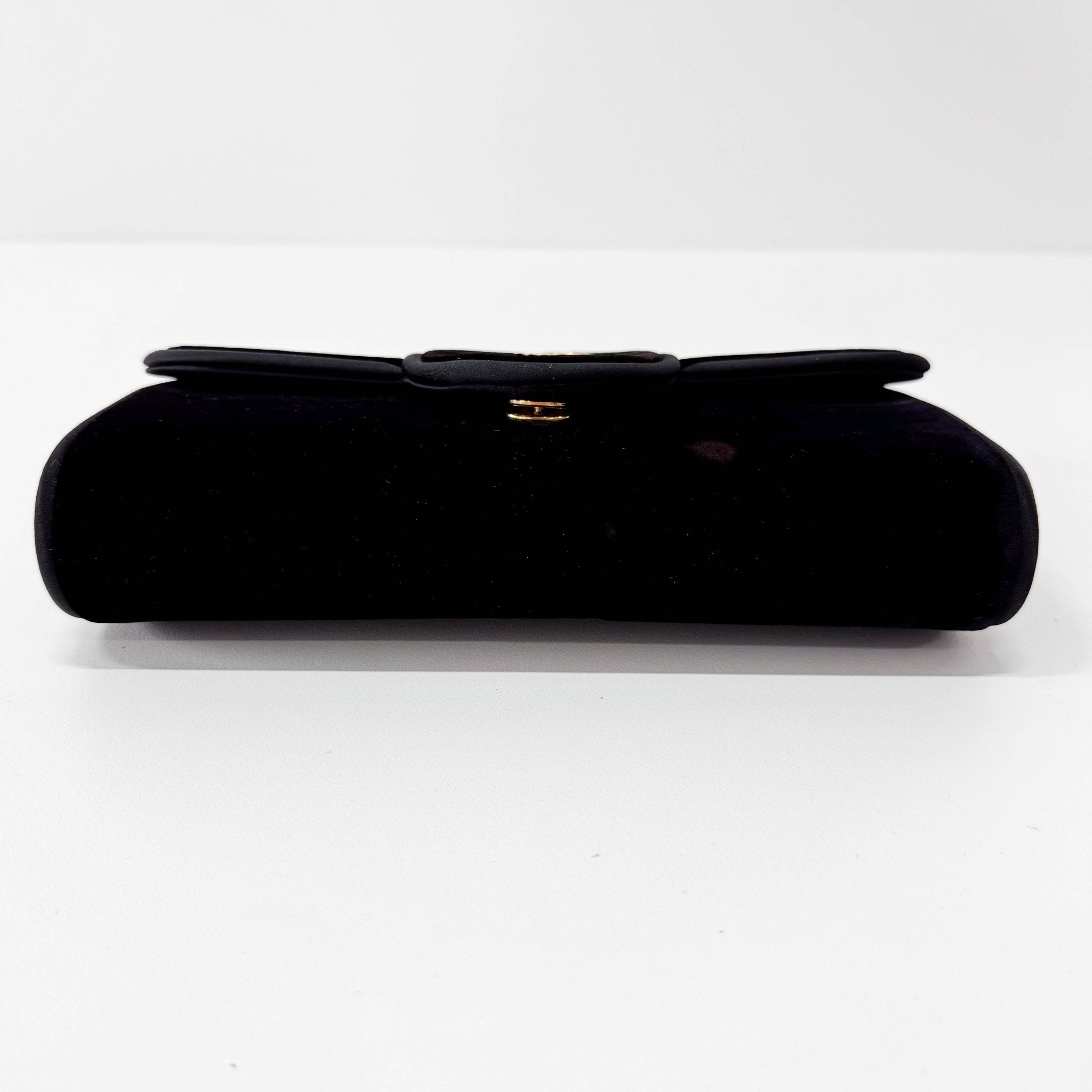 GUCCI Black Velvet GG Clutch, in , Sold by HIVE PRELOVED - Clutch bags, ,