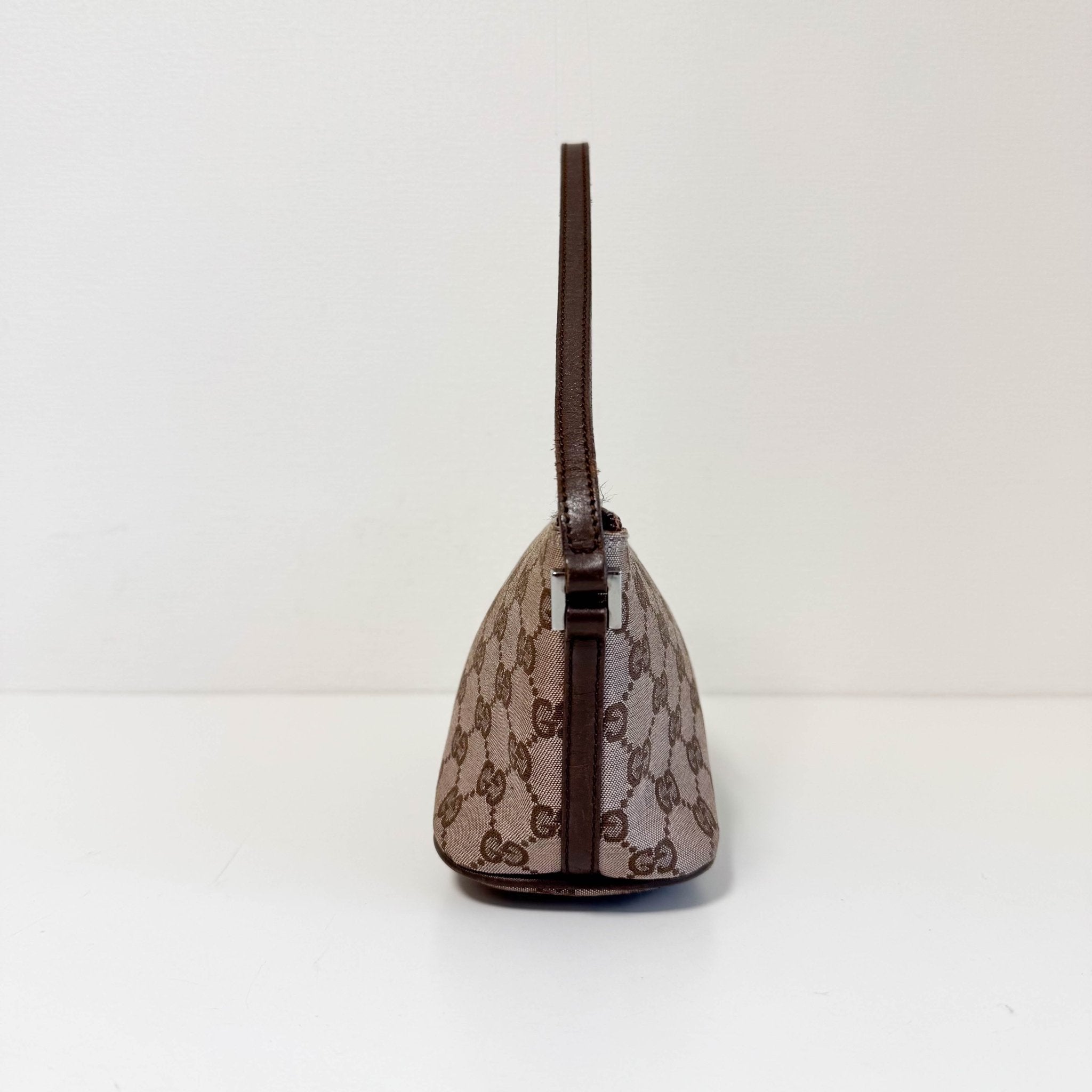 GUCCI Brown GG Canvas Hobo Pochette Bag, in , Sold by HIVE PRELOVED - Shoulder Bags, ,