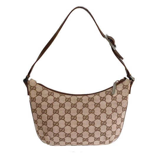 GUCCI Brown GG Canvas Hobo Shoulder Bag, in , Sold by HIVE PRELOVED - Shoulder Bags, ,