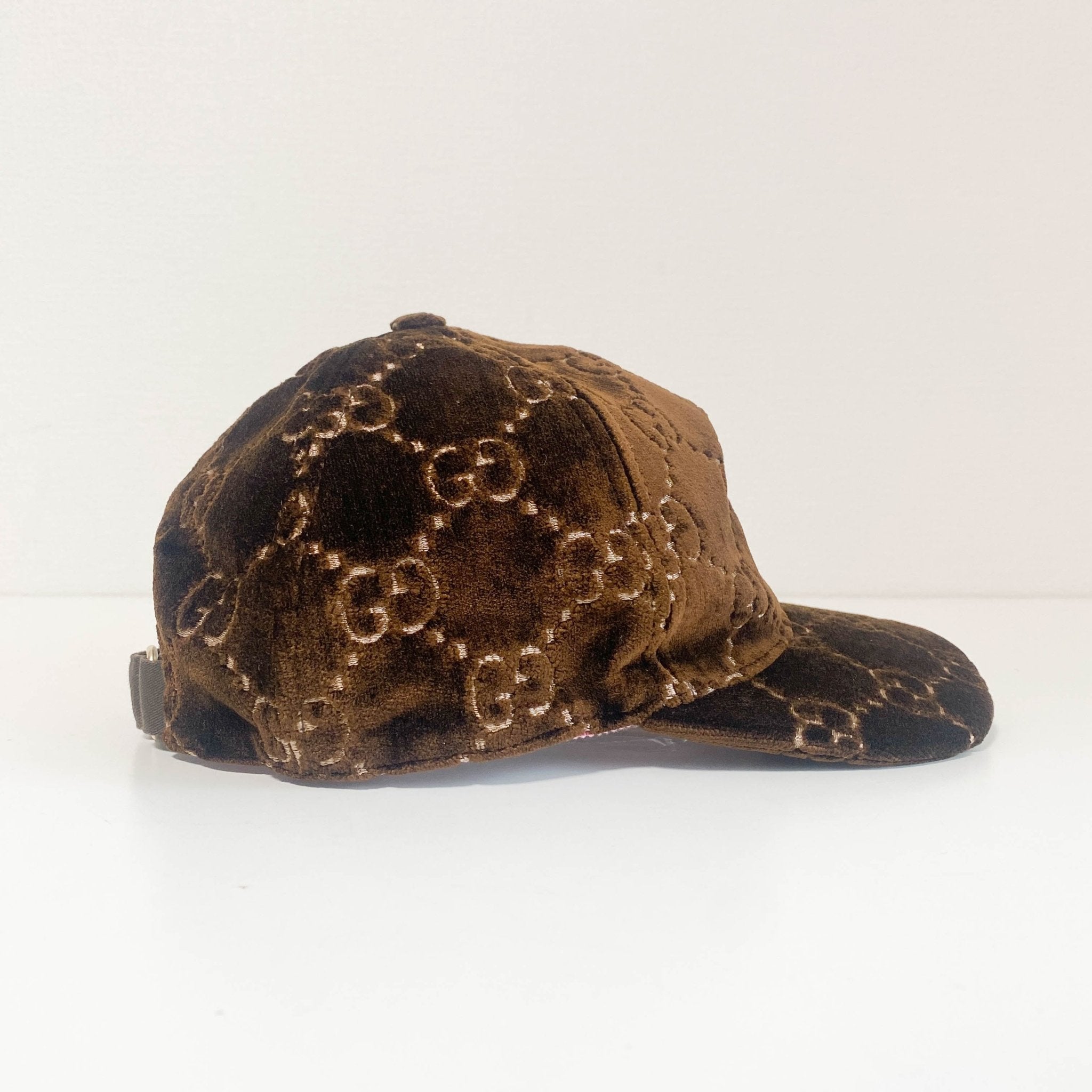 GUCCI Brown GG Velvet Cap, in , Sold by HIVE PRELOVED - Hair accessories, ,