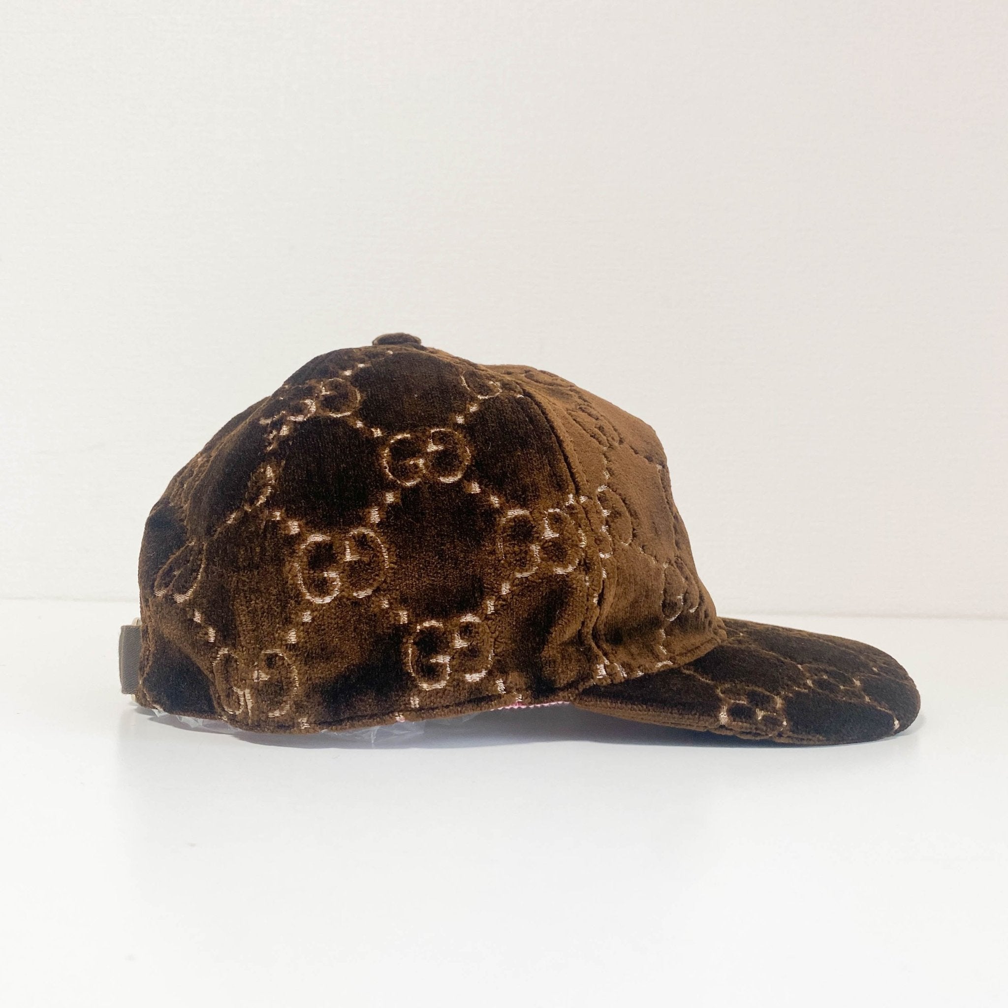 GUCCI Brown GG Velvet Cap, in , Sold by HIVE PRELOVED - Hair accessories, ,
