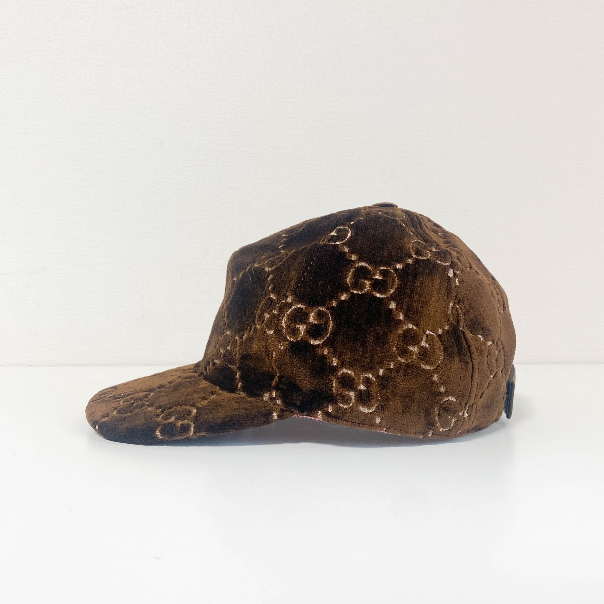 GUCCI Brown GG Velvet Cap, in , Sold by HIVE PRELOVED - Hair accessories, ,