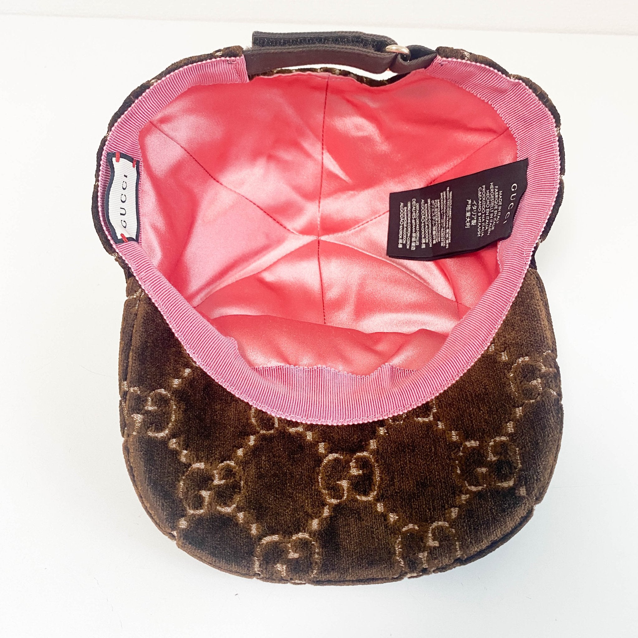GUCCI Brown GG Velvet Cap, in , Sold by HIVE PRELOVED - Hair accessories, ,