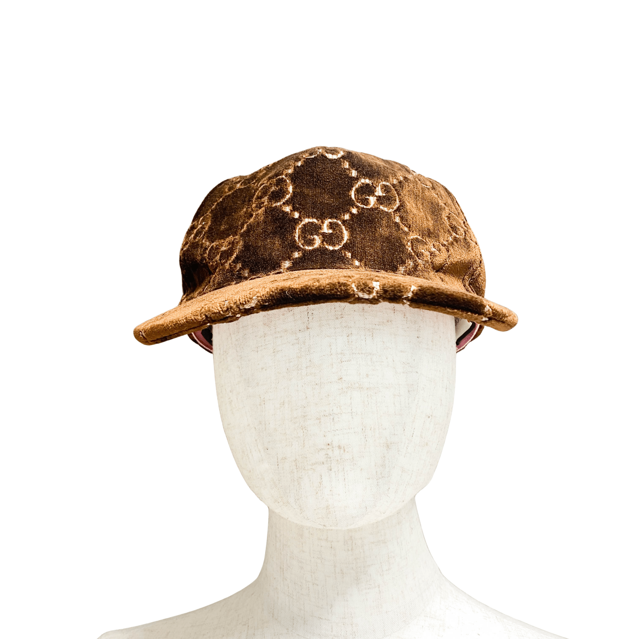 GUCCI Brown GG Velvet Cap, in , Sold by HIVE PRELOVED - Hair accessories, ,