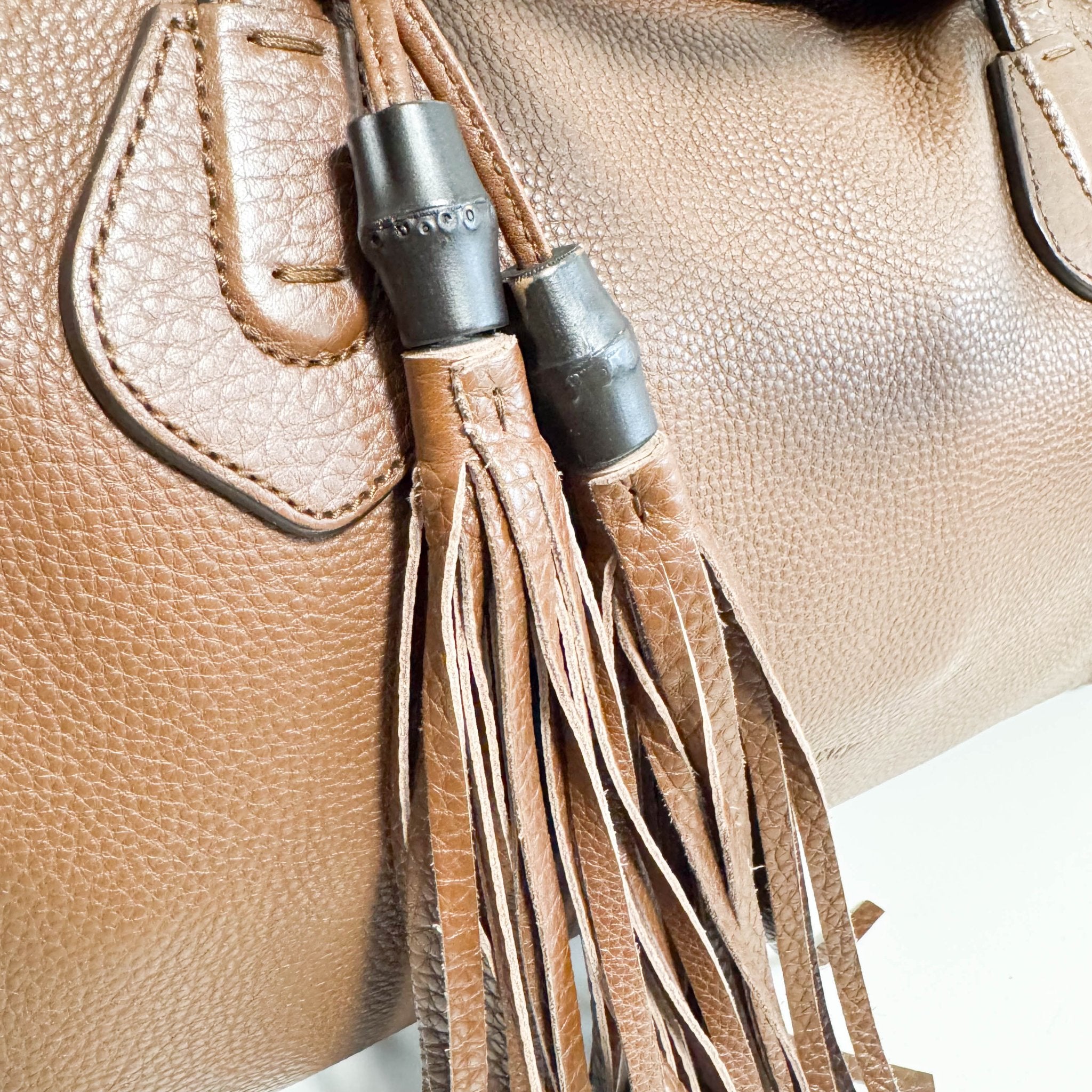 GUCCI Brown Leather Bar Tassel Totes, in , Sold by HIVE PRELOVED - Totes, ,