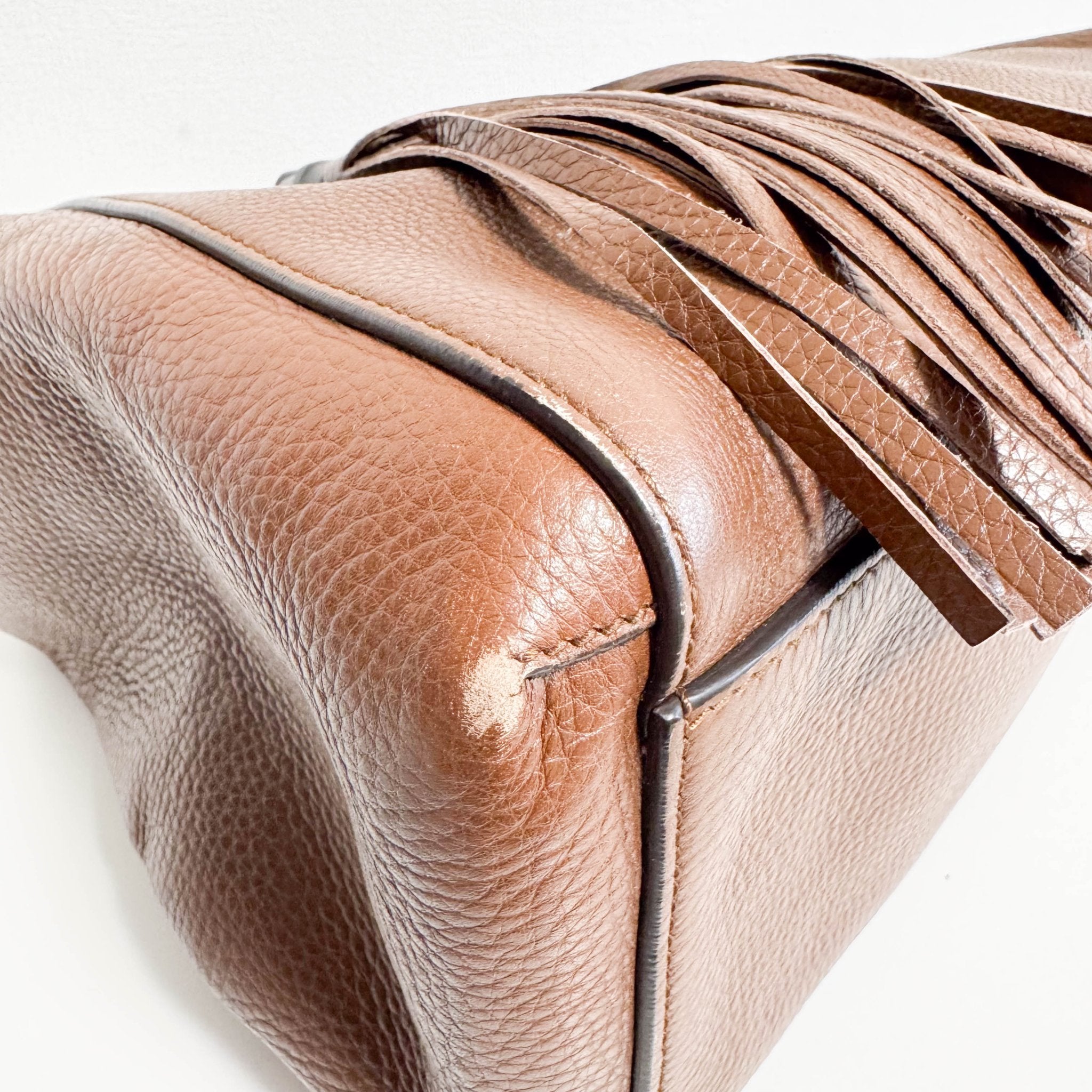 GUCCI Brown Leather Bar Tassel Totes, in , Sold by HIVE PRELOVED - Totes, ,