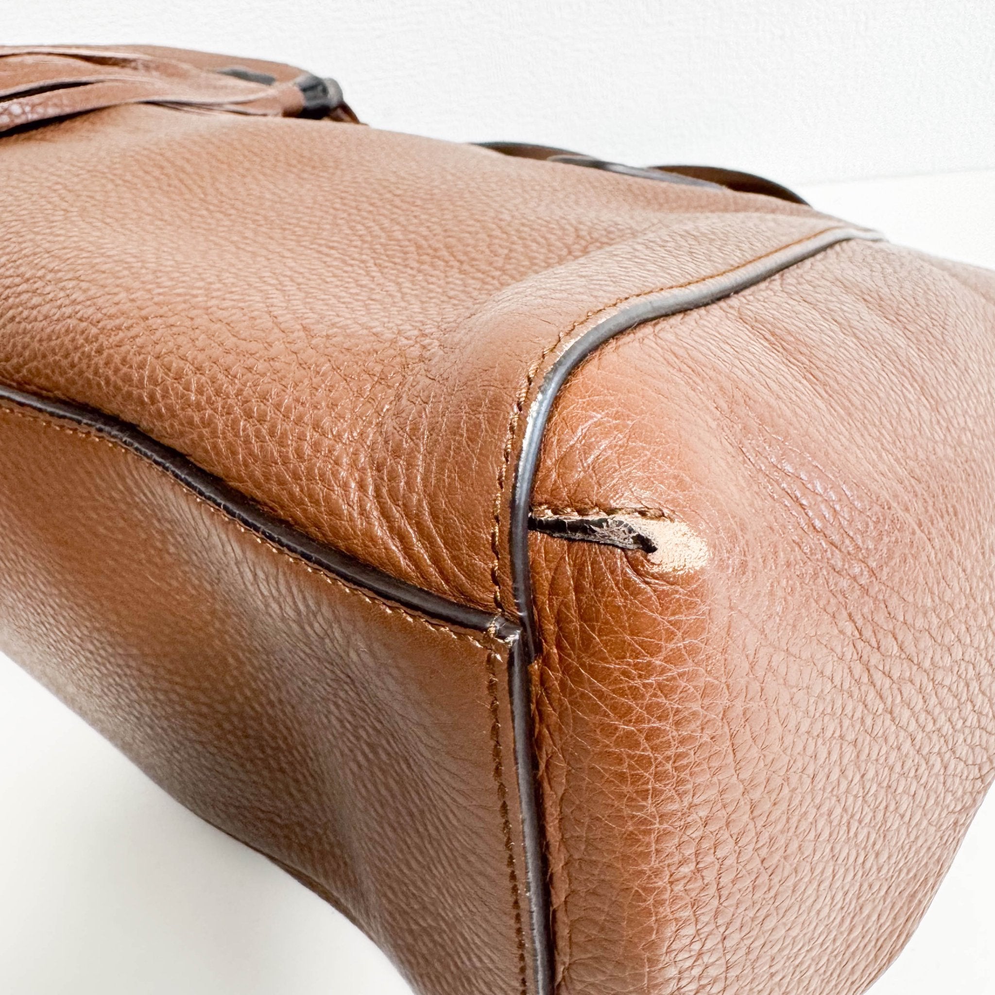 GUCCI Brown Leather Bar Tassel Totes, in , Sold by HIVE PRELOVED - Totes, ,