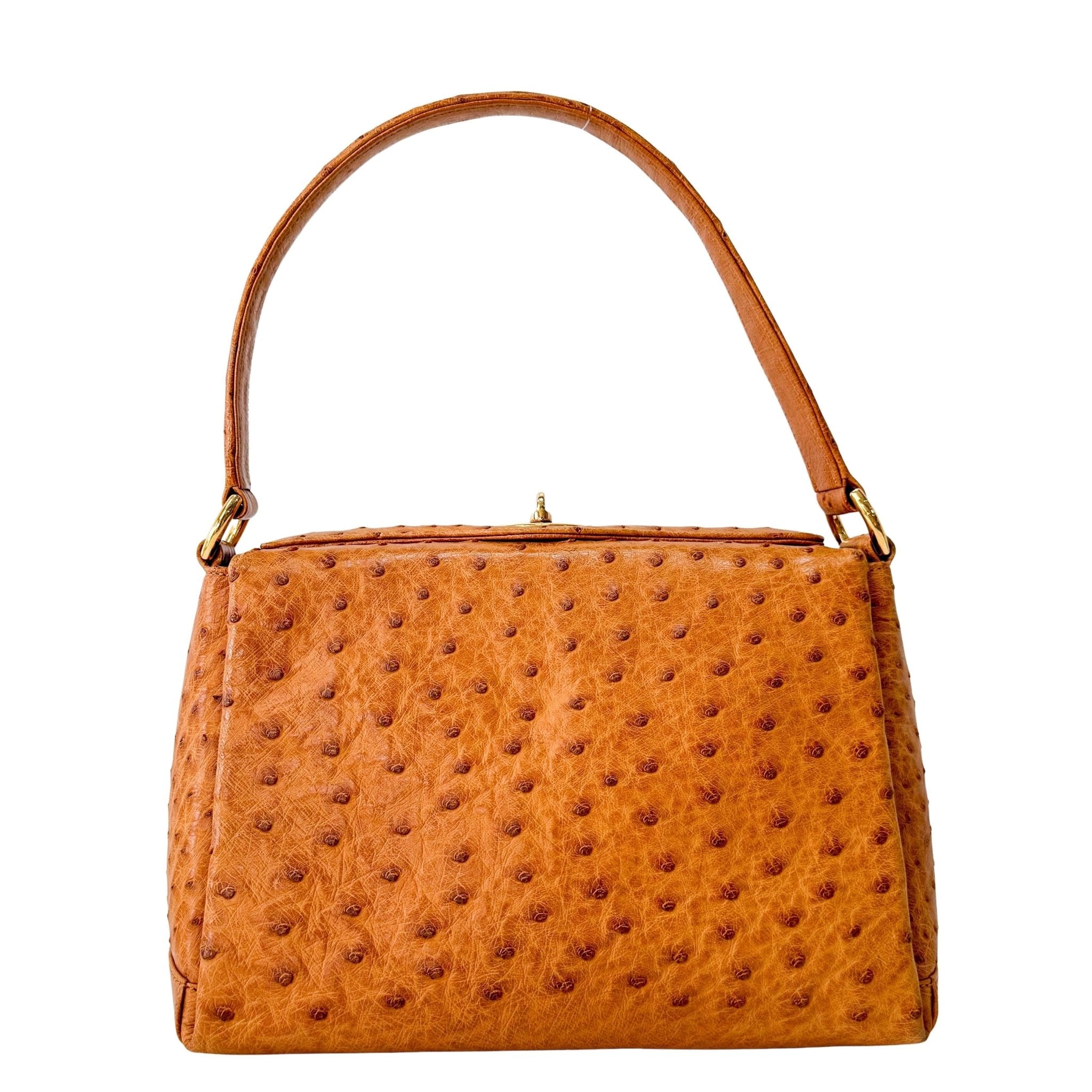 GUCCI Brown Leather Old Turn Lock Black / 30 Handbag, in , Sold by HIVE PRELOVED - Handle Bags, ,