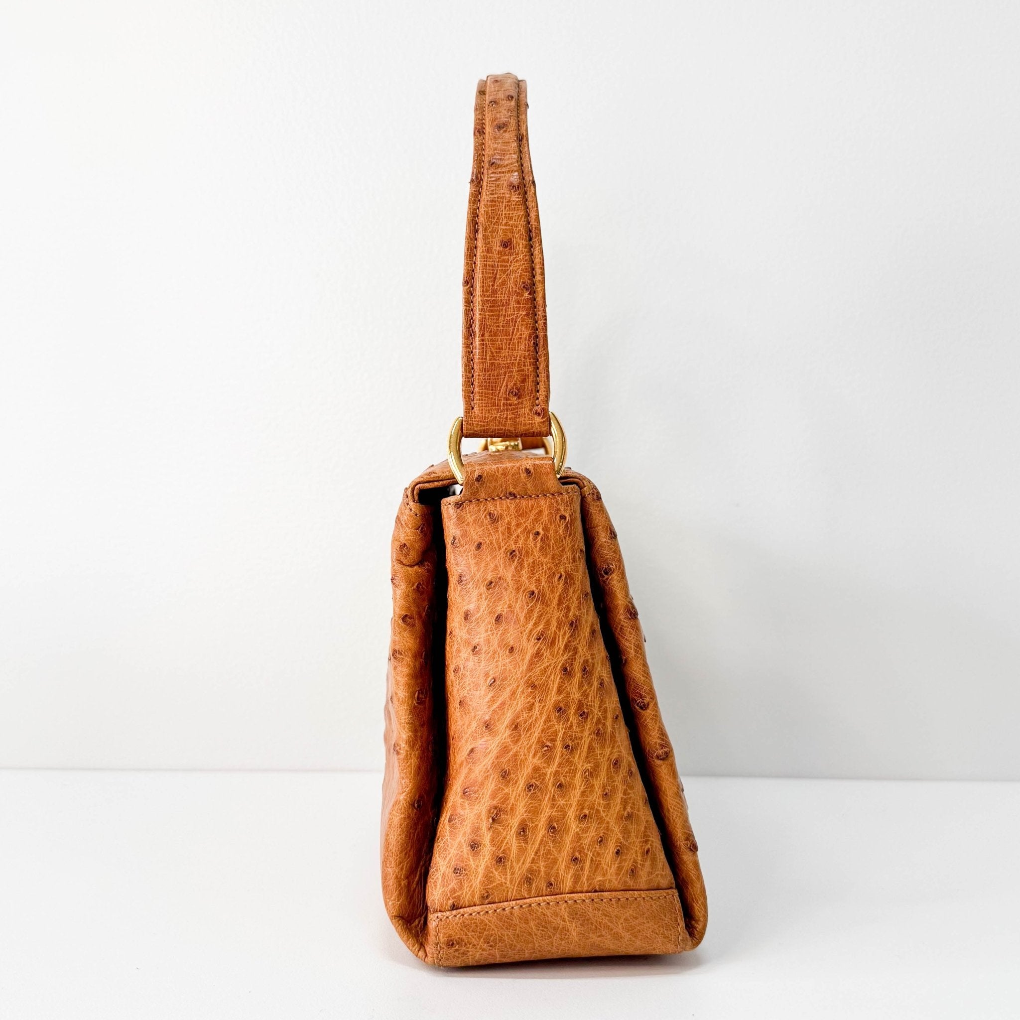 GUCCI Brown Leather Old Turn Lock Black / 30 Handbag, in , Sold by HIVE PRELOVED - Handle Bags, ,