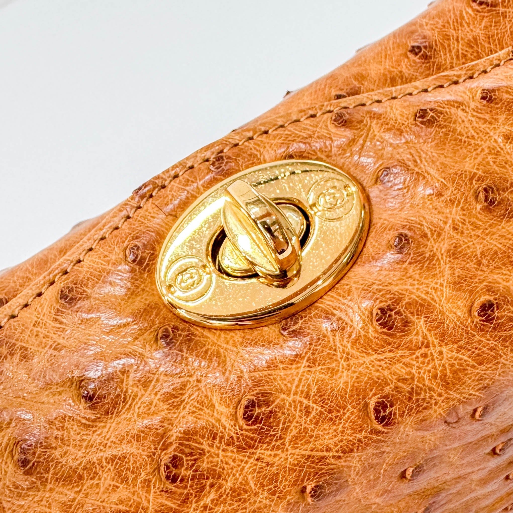 GUCCI Brown Leather Old Turn Lock Black / 30 Handbag, in , Sold by HIVE PRELOVED - Handle Bags, ,