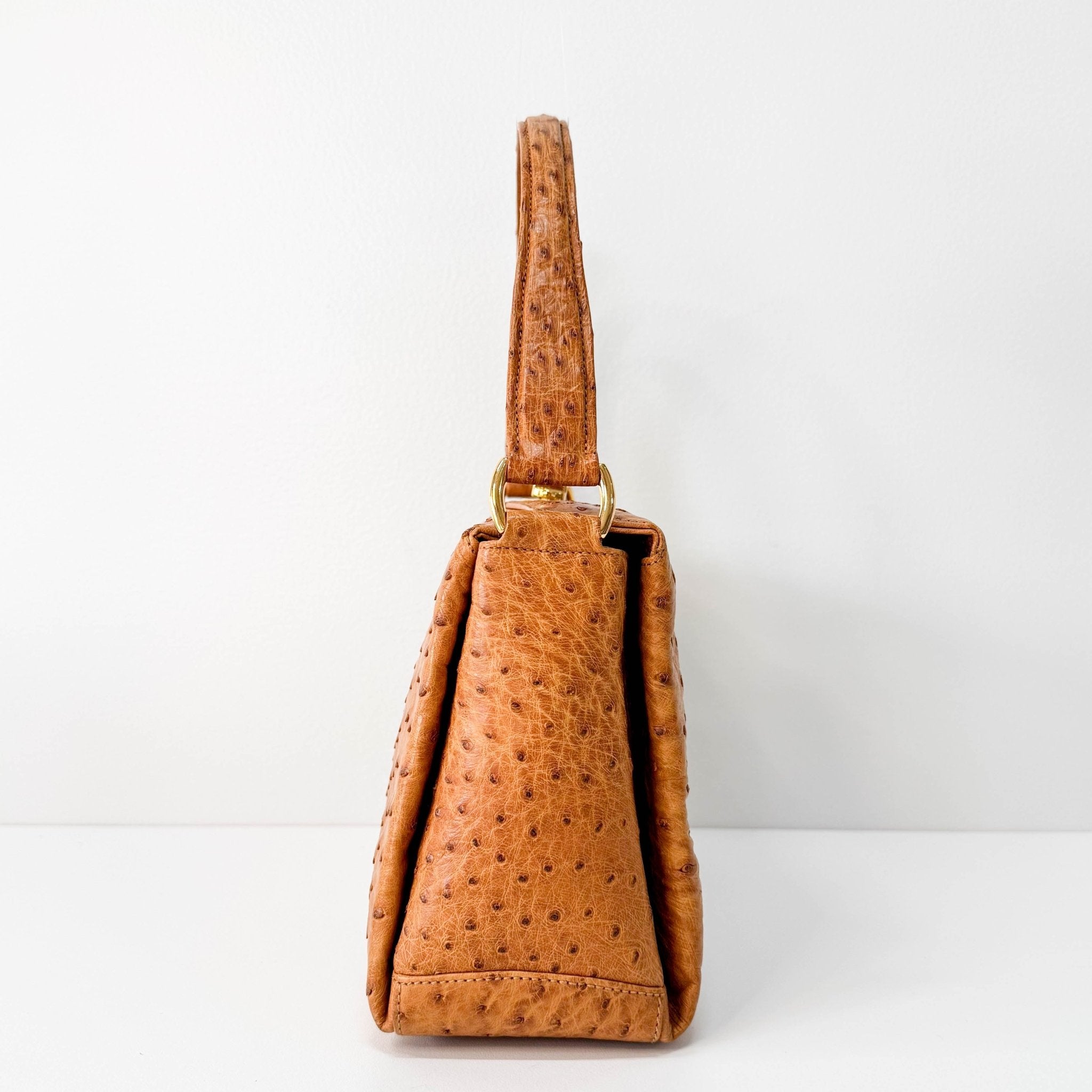 GUCCI Brown Leather Old Turn Lock Black / 30 Handbag, in , Sold by HIVE PRELOVED - Handle Bags, ,