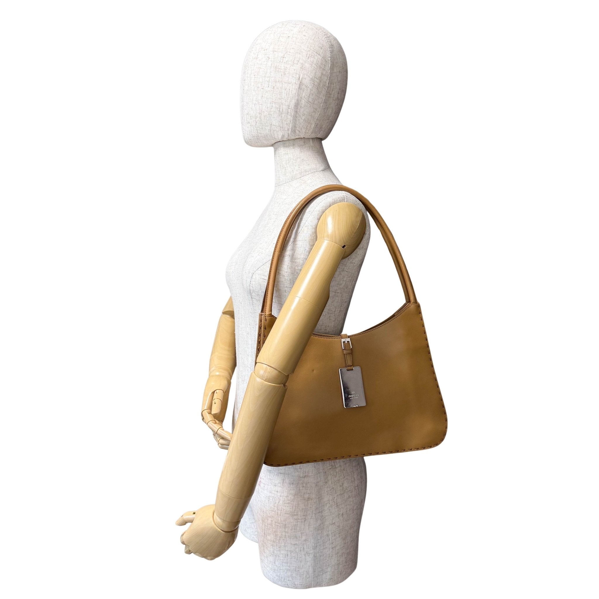 GUCCI Brown Leather Shoulder Bag, in , Sold by HIVE PRELOVED - Shoulder Bags, ,