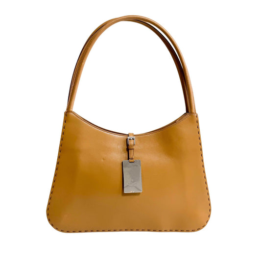 GUCCI Brown Leather Shoulder Bag, in , Sold by HIVE PRELOVED - Shoulder Bags, ,