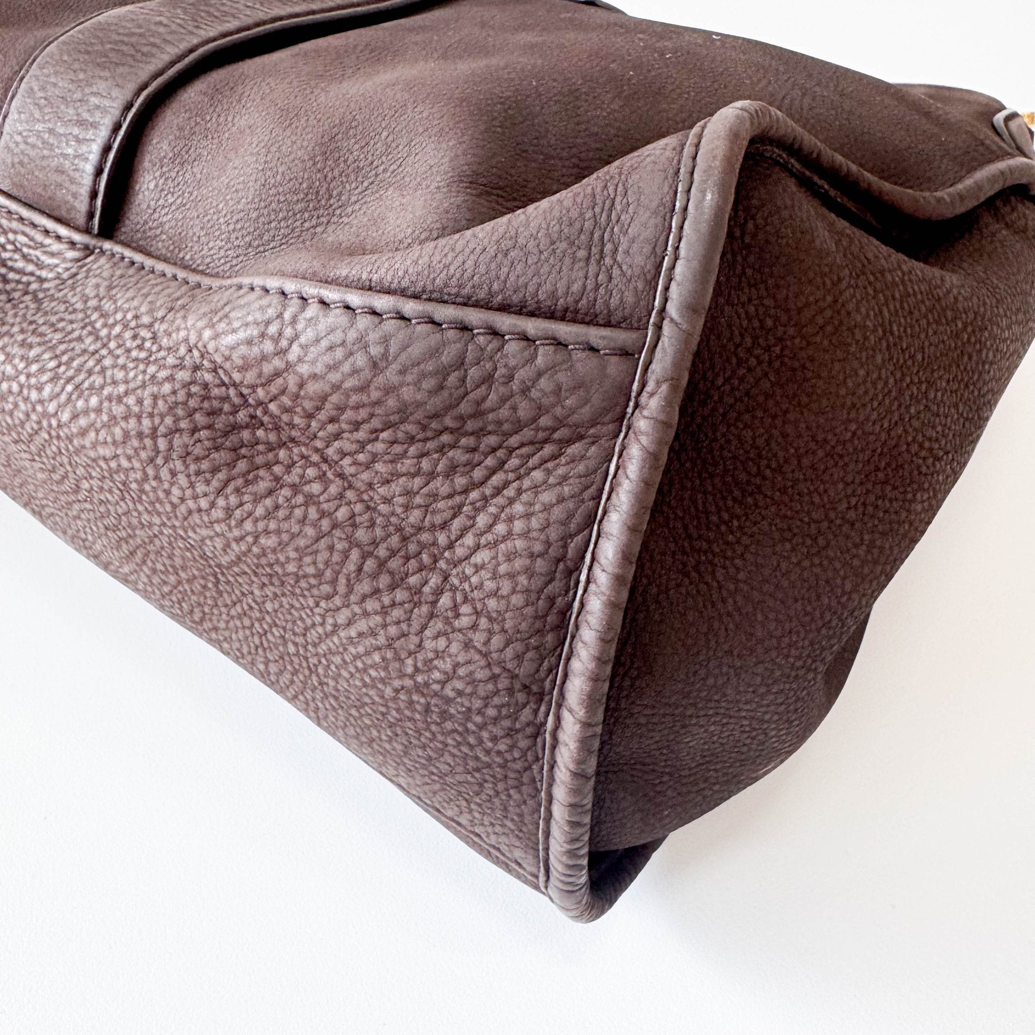 GUCCI Brown Nubuck Leather Shoulder Bag, in , Sold by HIVE PRELOVED - Shoulder Bags, ,