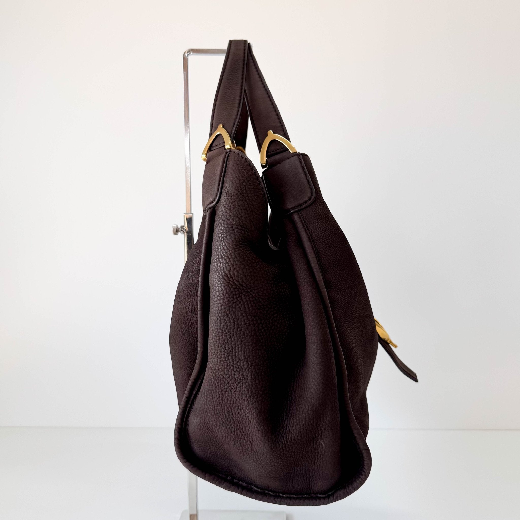 GUCCI Brown Nubuck Leather Shoulder Bag, in , Sold by HIVE PRELOVED - Shoulder Bags, ,