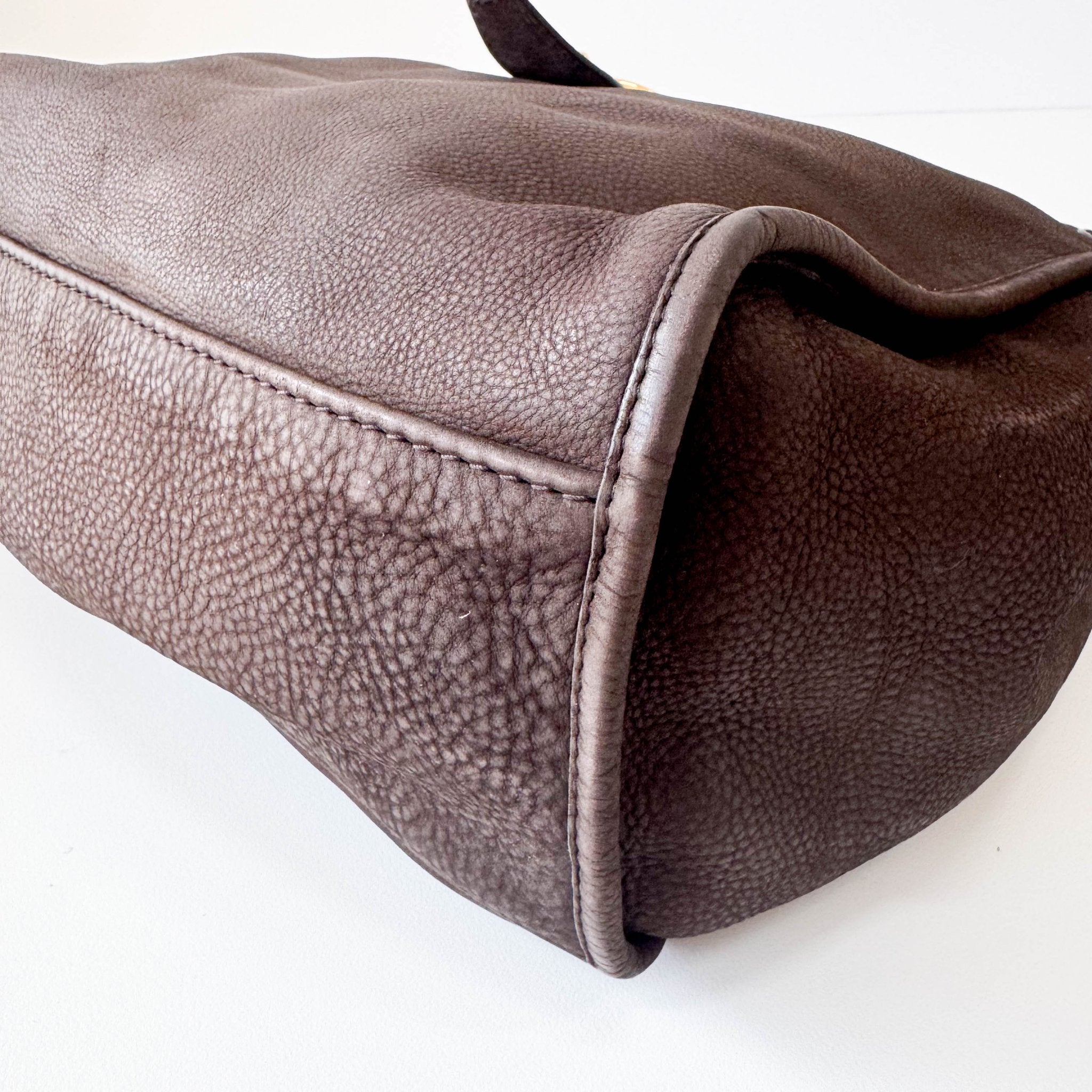 GUCCI Brown Nubuck Leather Shoulder Bag, in , Sold by HIVE PRELOVED - Shoulder Bags, ,