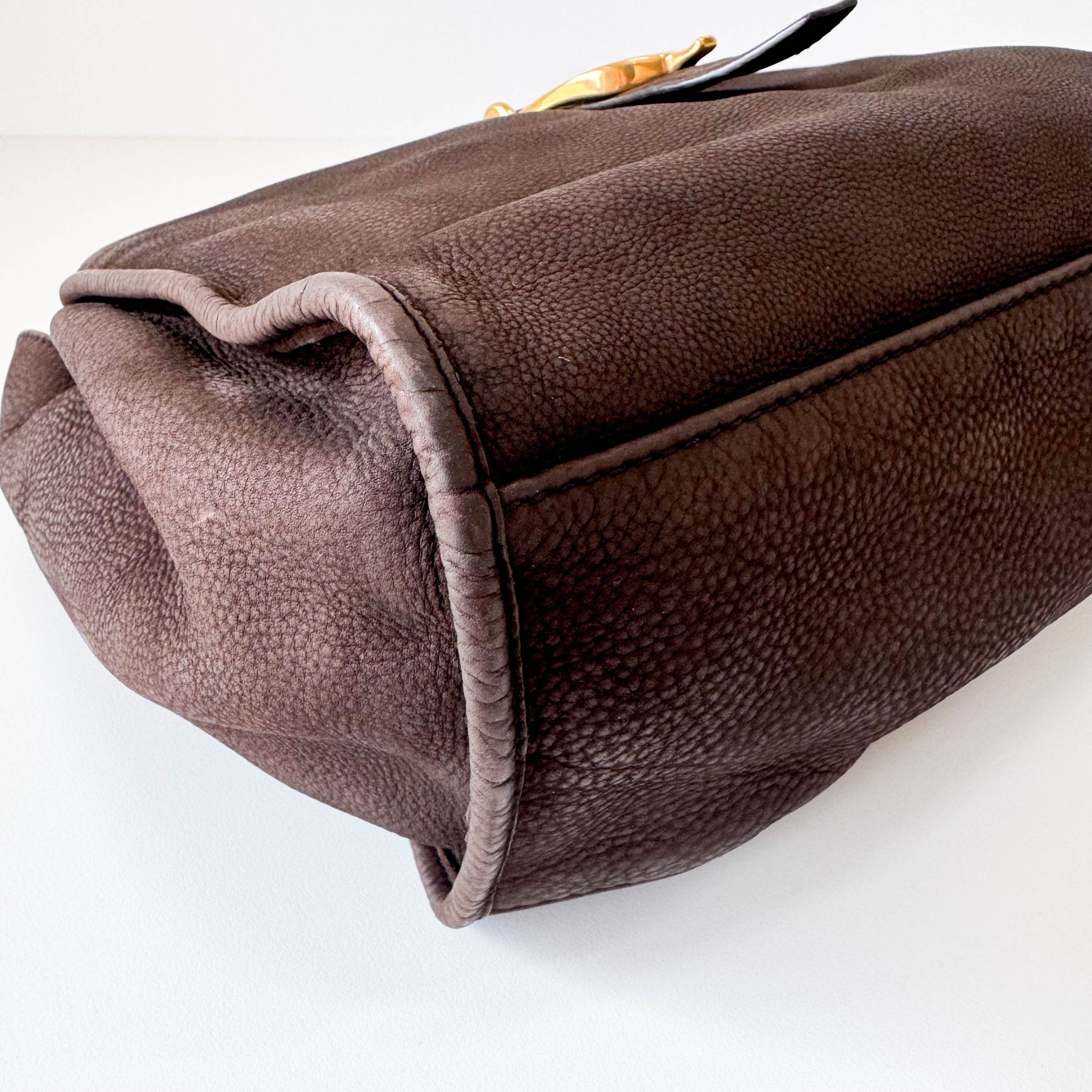 GUCCI Brown Nubuck Leather Shoulder Bag, in , Sold by HIVE PRELOVED - Shoulder Bags, ,