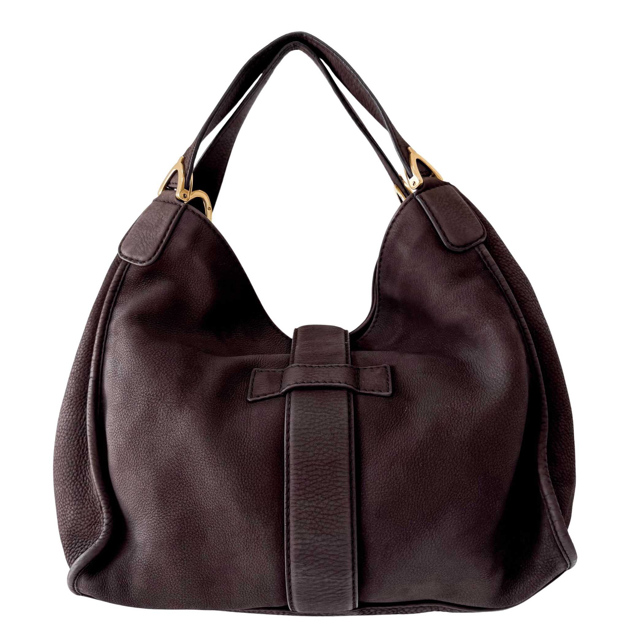 GUCCI Brown Nubuck Leather Shoulder Bag, in , Sold by HIVE PRELOVED - Shoulder Bags, ,