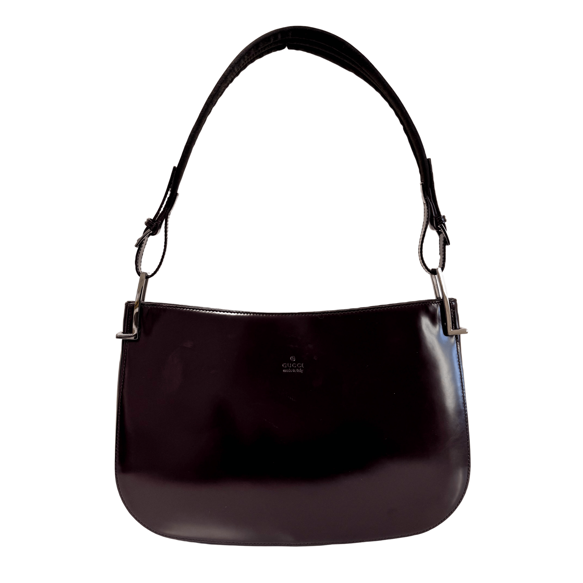 GUCCI Brown Patent Leather Shoulder Bag, in , Sold by HIVE PRELOVED - Shoulder Bags, ,