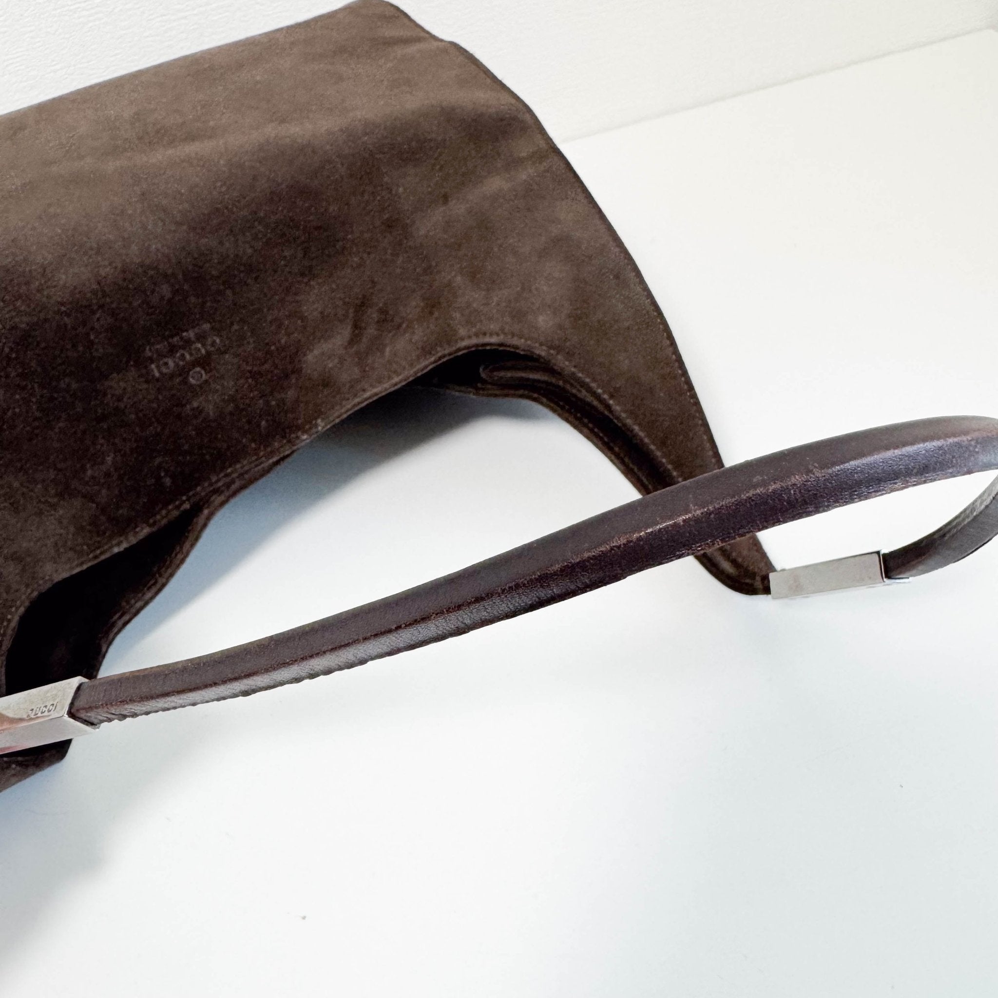 GUCCI Brown Suede Shoulder Bag, in , Sold by HIVE PRELOVED - Shoulder Bags, ,