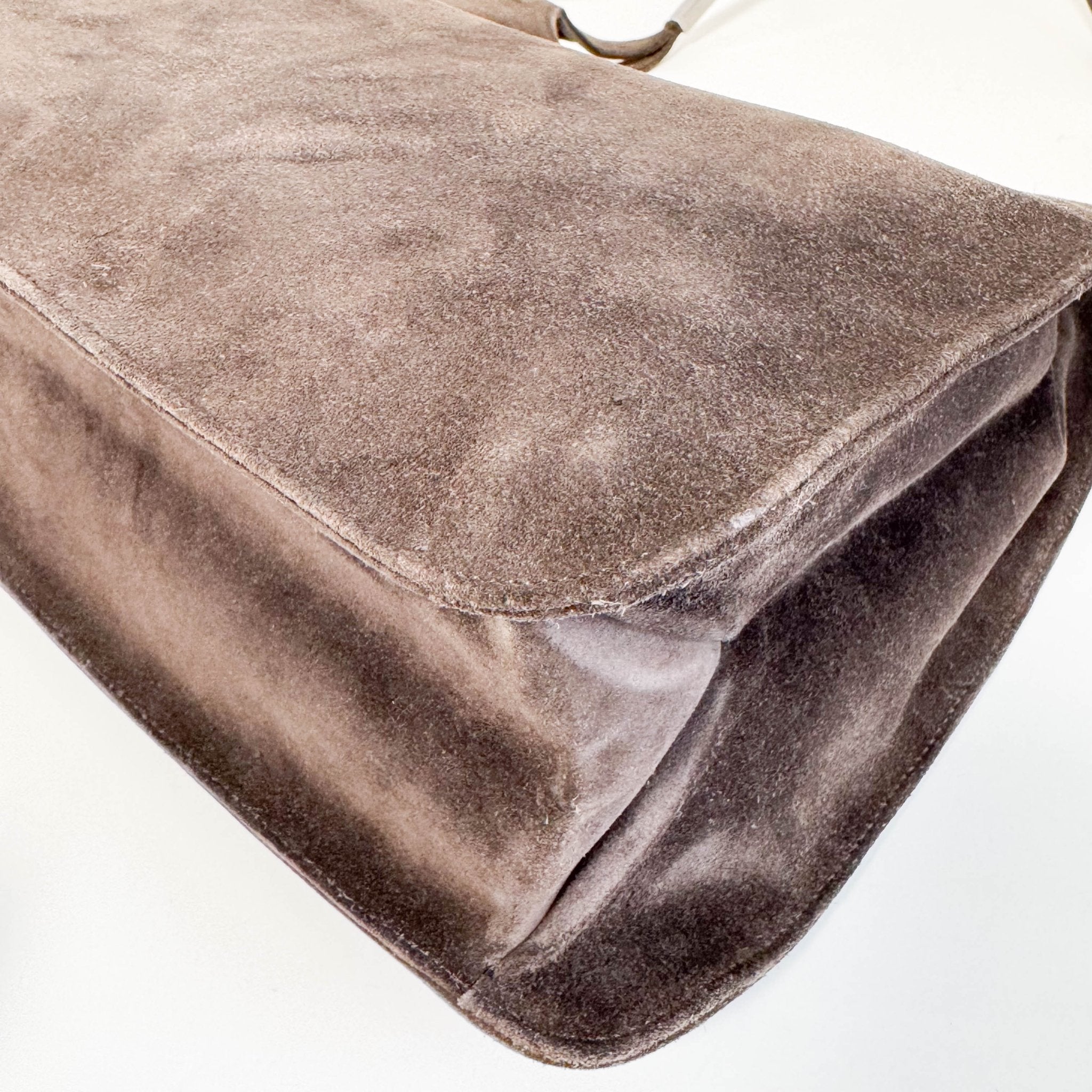 GUCCI Brown Suede Shoulder Bag, in , Sold by HIVE PRELOVED - Shoulder Bags, ,