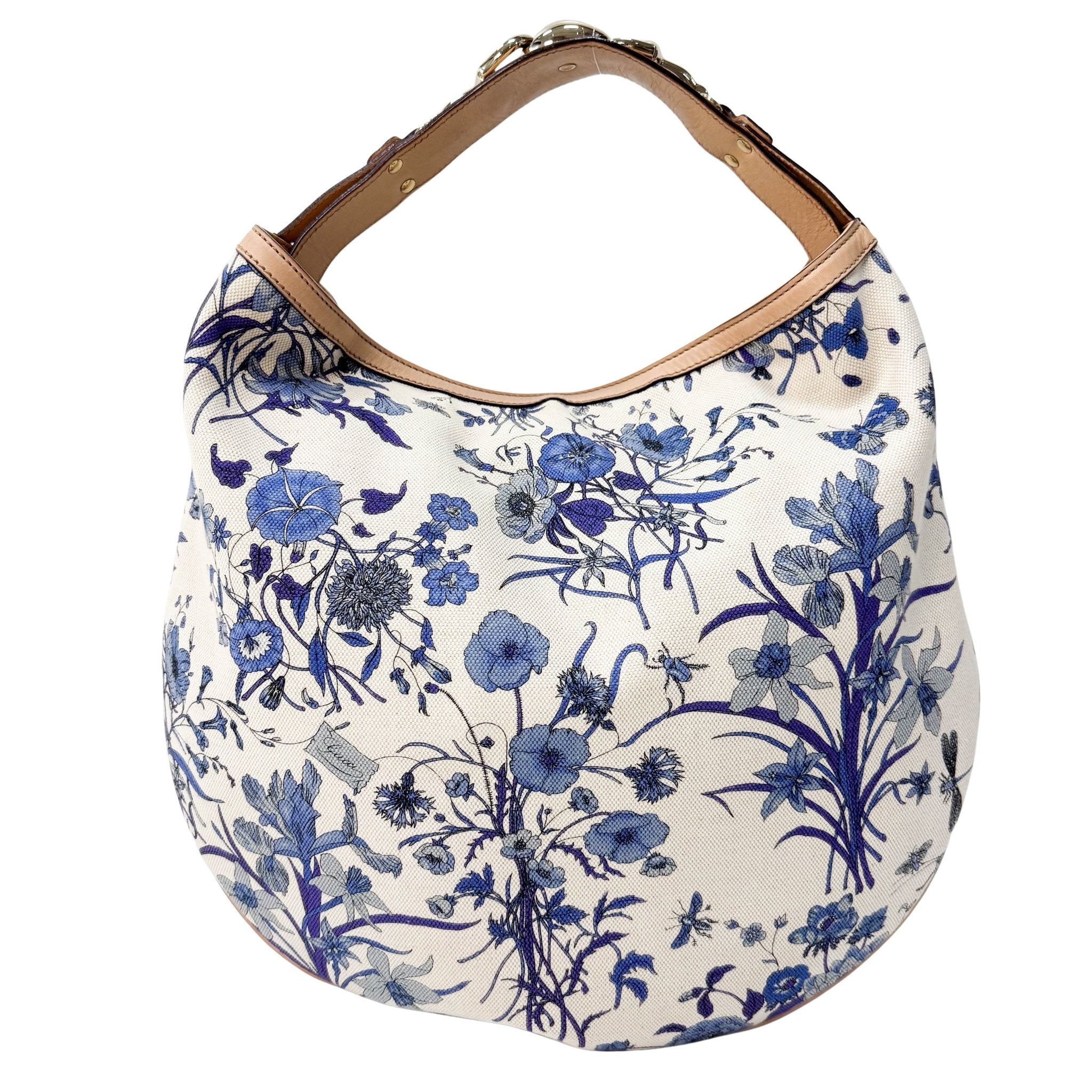 GUCCI Canvas Floral Hobo Shoulder Bag, in , Sold by HIVE PRELOVED - Shoulder Bags, ,