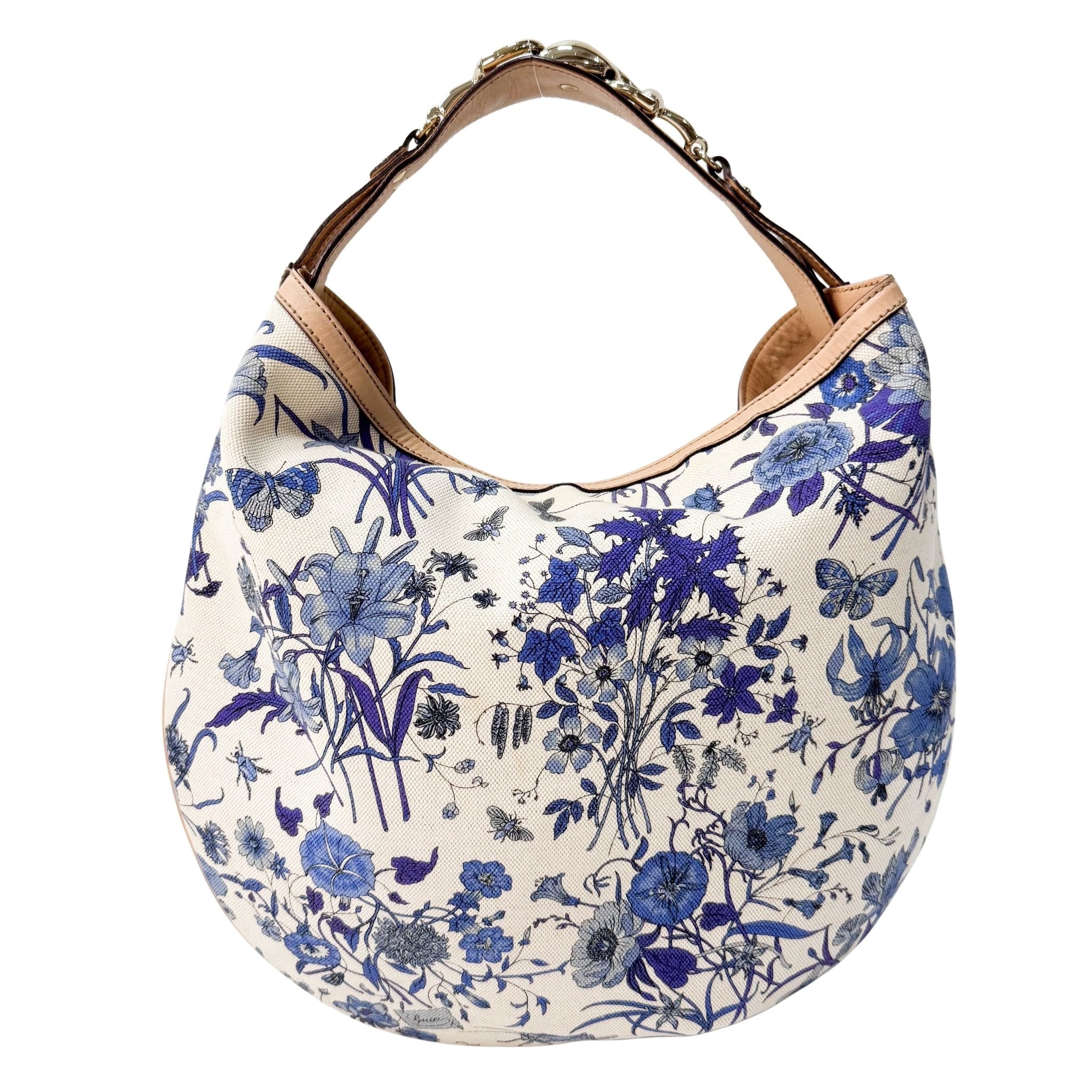 GUCCI Canvas Floral Hobo Shoulder Bag, in , Sold by HIVE PRELOVED - Shoulder Bags, ,