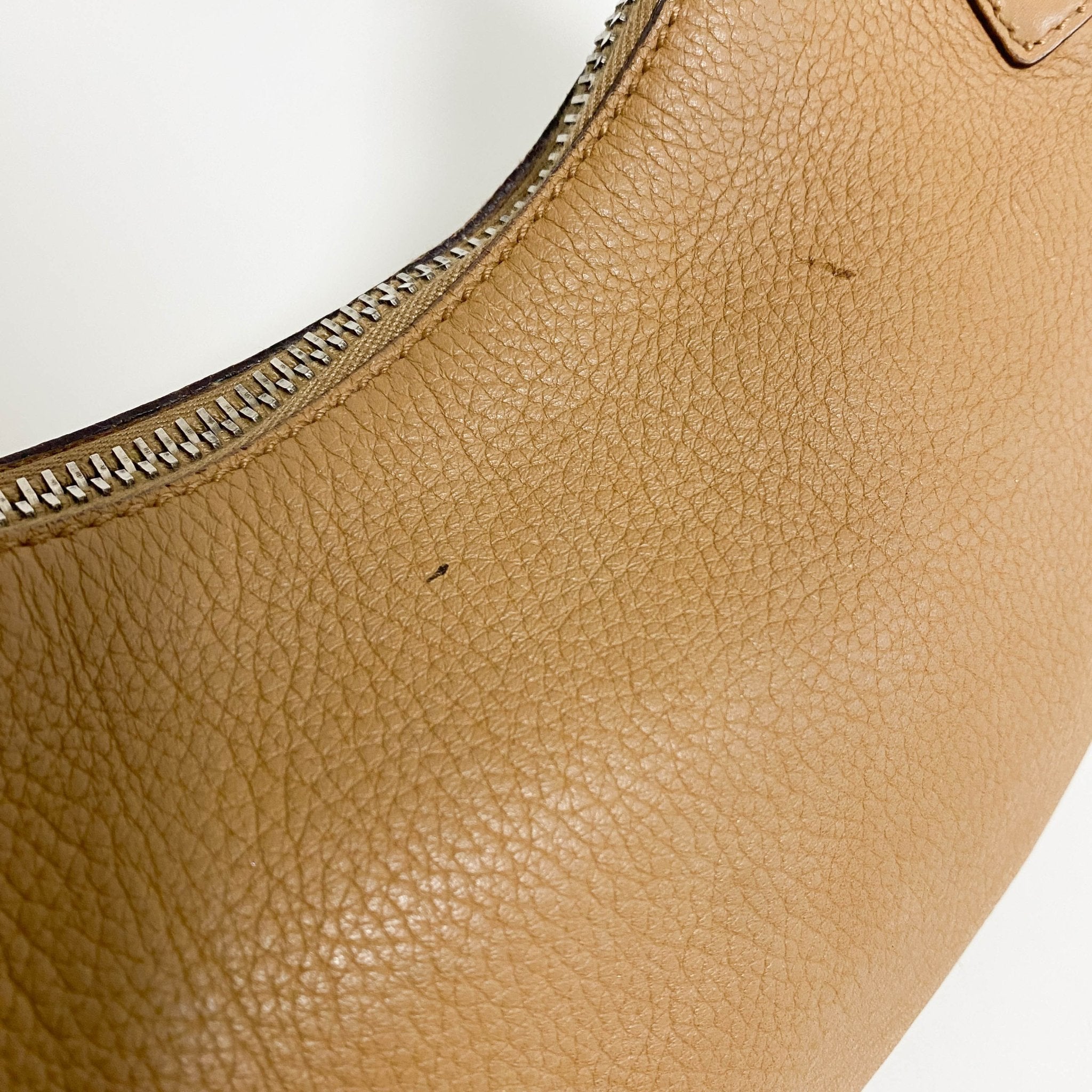 GUCCI Caramel Brown Hobo Shoulder Bag with Studs and Long Stripe Detail, in , Sold by HIVE PRELOVED - Shoulder Bags, ,