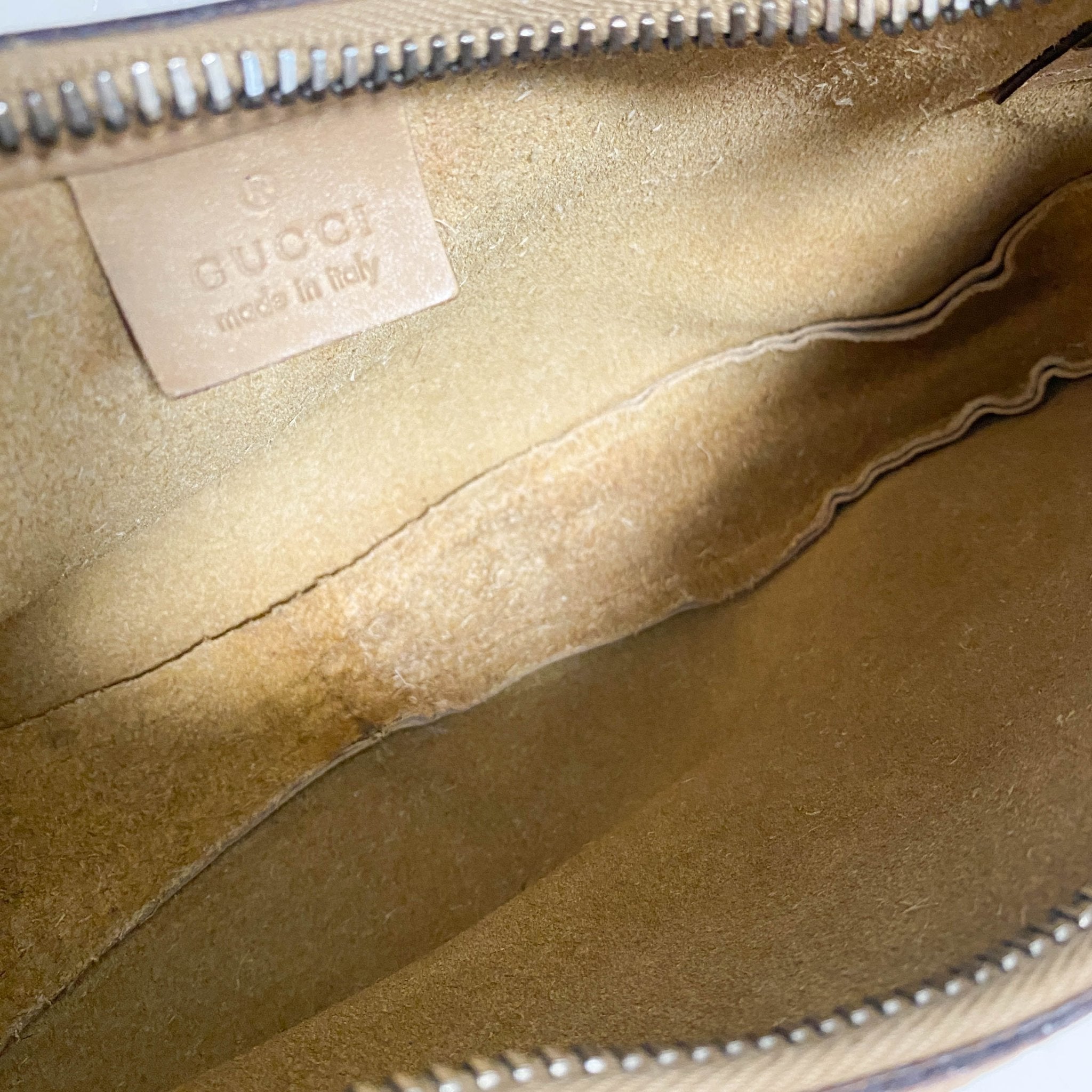 GUCCI Caramel Brown Hobo Shoulder Bag with Studs and Long Stripe Detail, in , Sold by HIVE PRELOVED - Shoulder Bags, ,