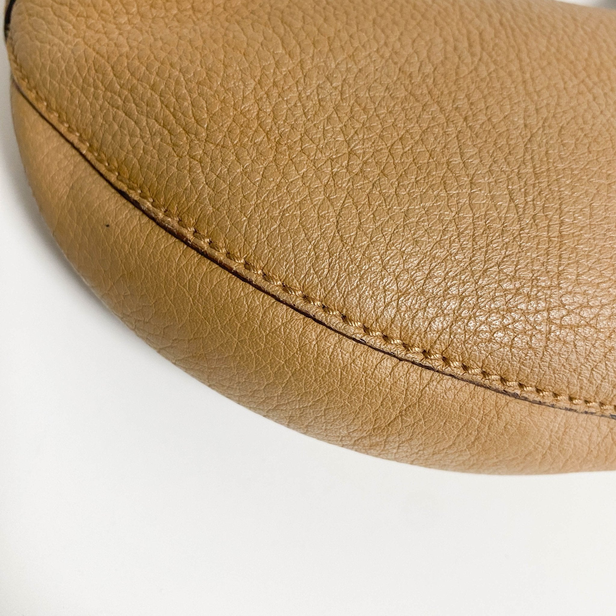 GUCCI Caramel Brown Hobo Shoulder Bag with Studs and Long Stripe Detail, in , Sold by HIVE PRELOVED - Shoulder Bags, ,