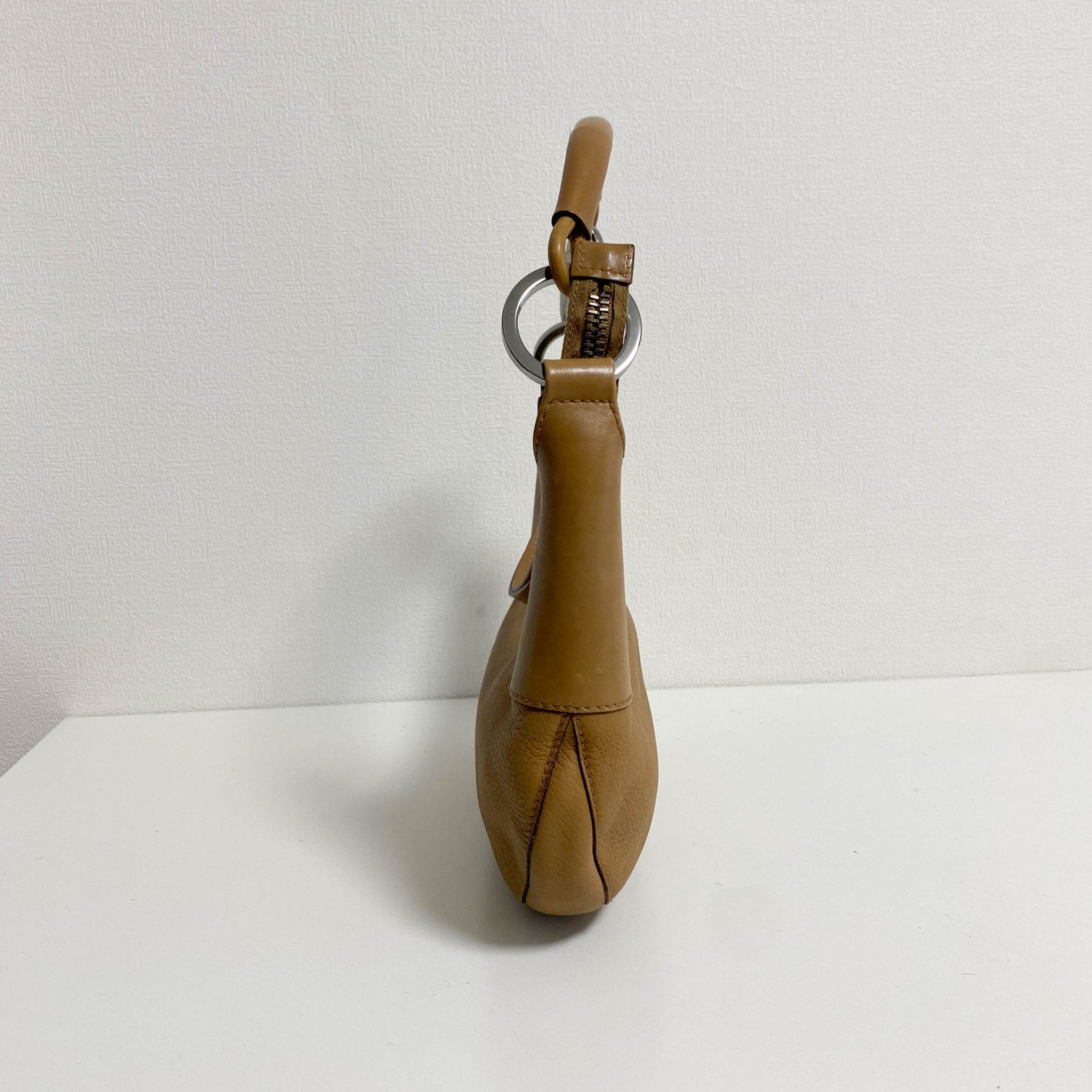 GUCCI Caramel Brown Hobo Shoulder Bag with Studs and Long Stripe Detail, in , Sold by HIVE PRELOVED - Shoulder Bags, ,