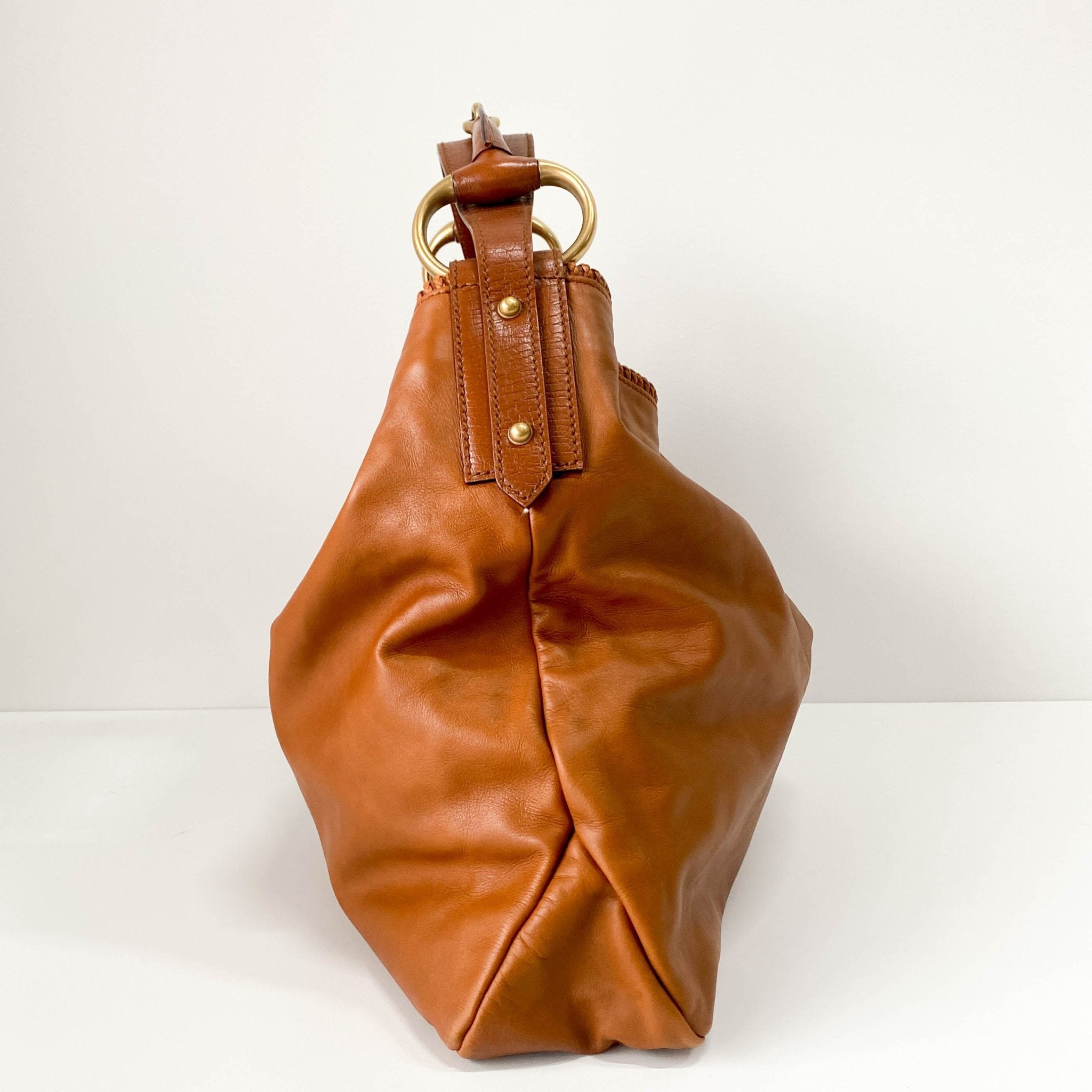 GUCCI Caramel Brown Horsebit Shoulder Bag, in , Sold by HIVE PRELOVED - Shoulder Bags, ,