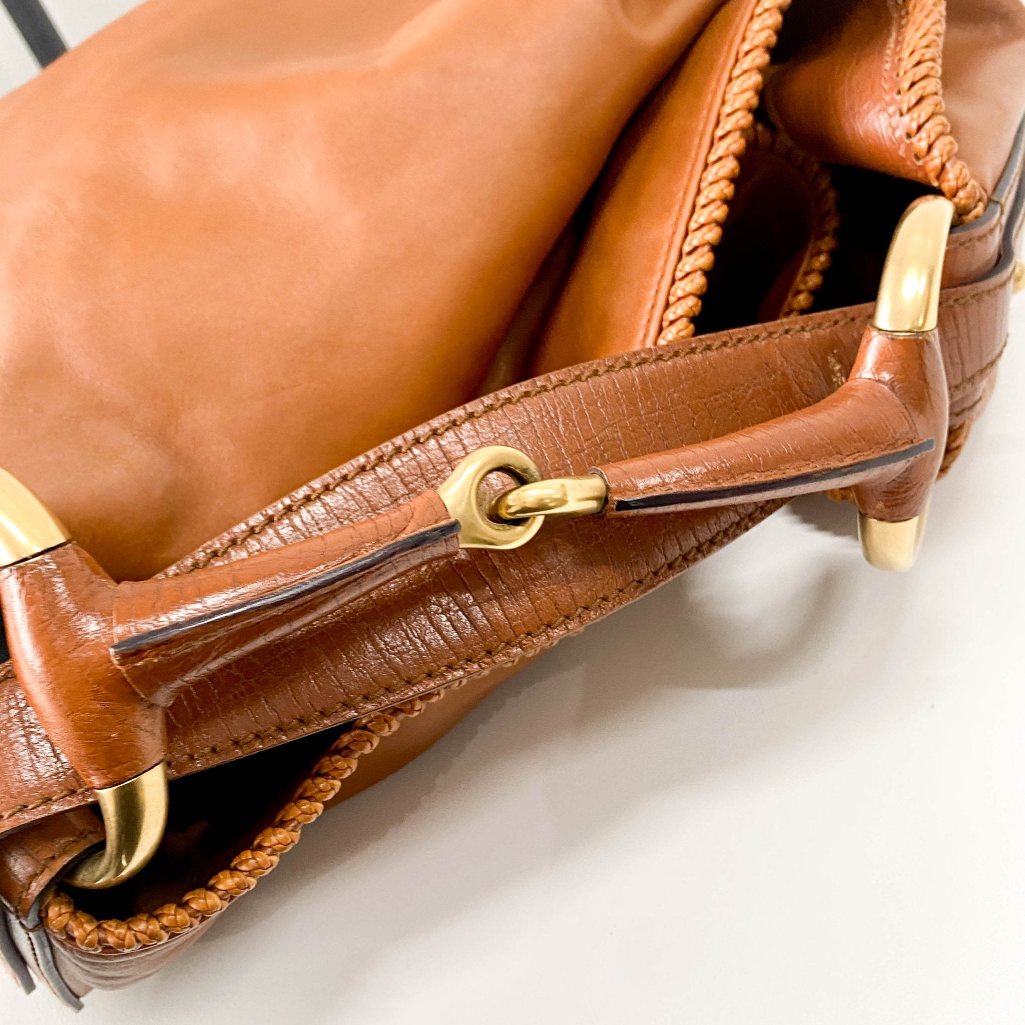 GUCCI Caramel Brown Horsebit Shoulder Bag, in , Sold by HIVE PRELOVED - Shoulder Bags, ,