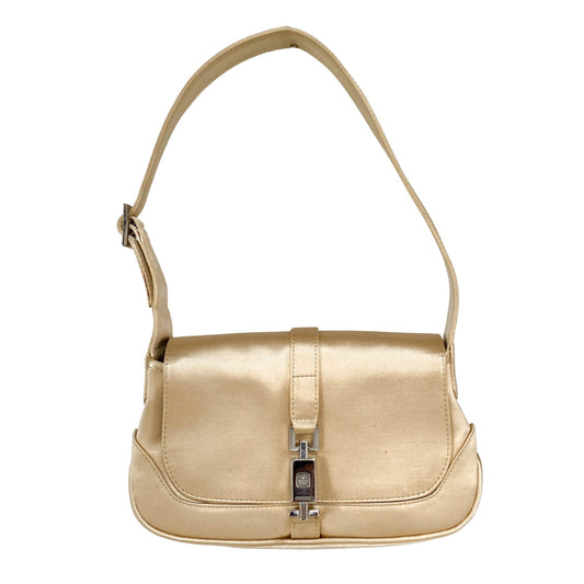 GUCCI Champagne Gold Satin Mini Jackie Shoulder Bag, in , Sold by HIVE PRELOVED - Shoulder Bags, ,