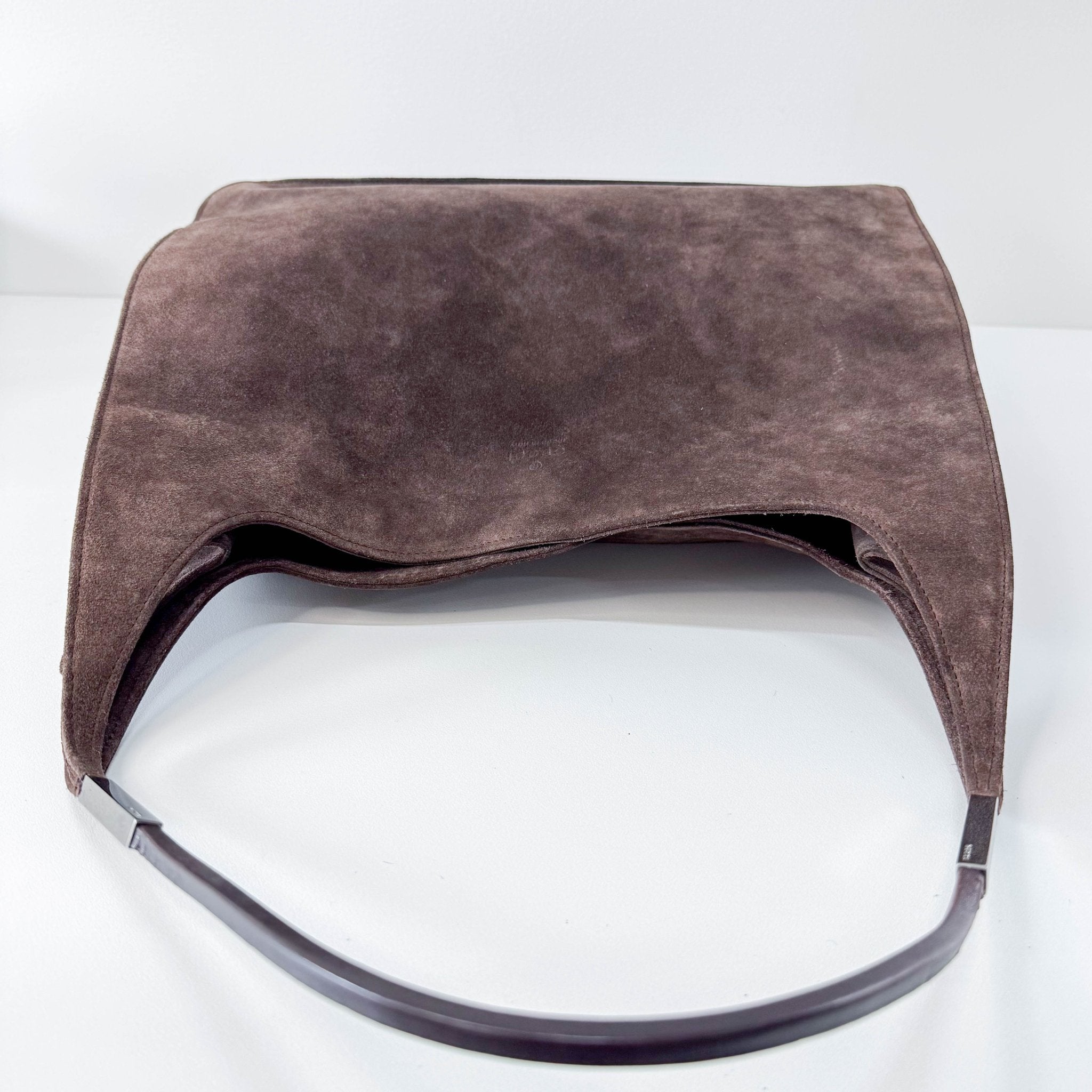 GUCCI Dark Brown Suede Hobo Shoulder Bag, in , Sold by HIVE PRELOVED - Shoulder Bags, ,