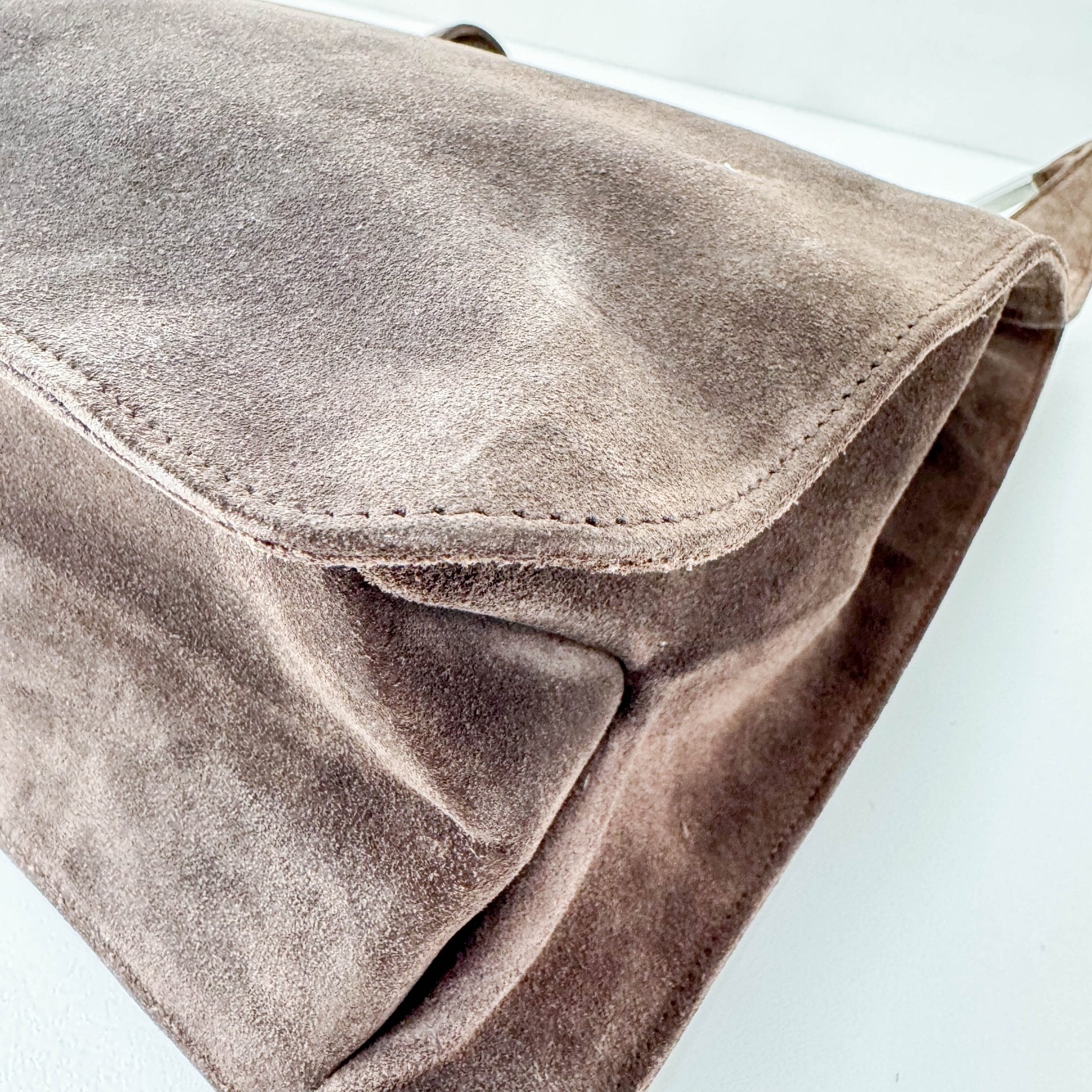 GUCCI Dark Brown Suede Hobo Shoulder Bag, in , Sold by HIVE PRELOVED - Shoulder Bags, ,