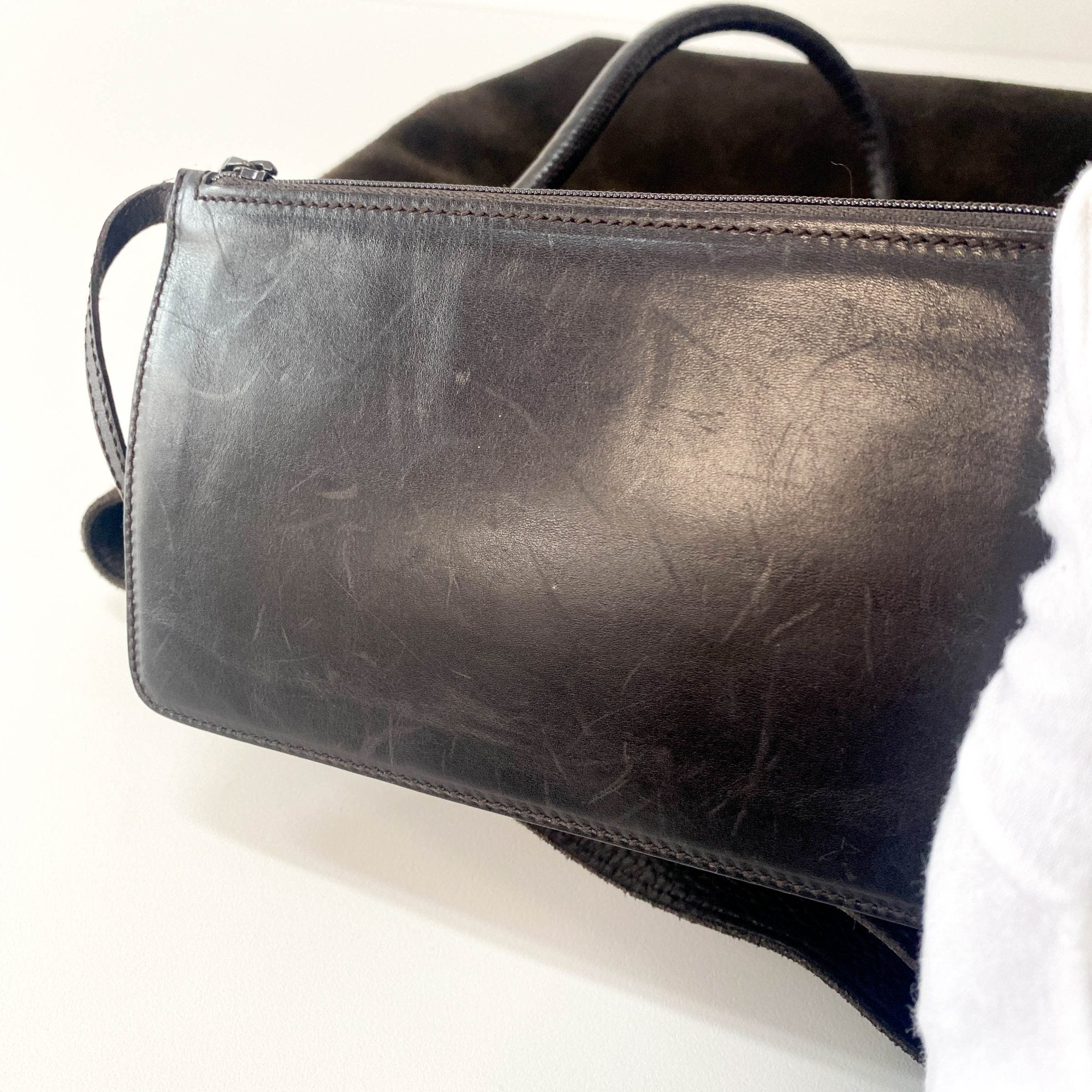 GUCCI Dark Brown Suede Hobo Shoulder Bag, in , Sold by HIVE PRELOVED - Shoulder Bags, ,