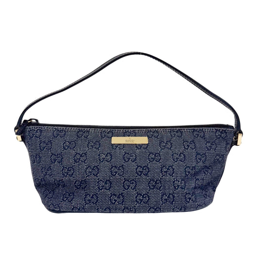 GUCCI Denim Pochette Accesories Shoulder Bag, in , Sold by HIVE PRELOVED - Shoulder Bags, ,