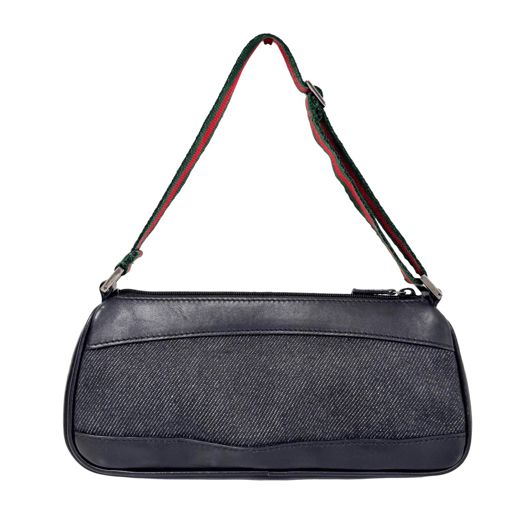 GUCCI Denim/Leather Sherry Mini Sherry Shoulder Bag, in , Sold by HIVE PRELOVED - Handle Bags, Mini bags,