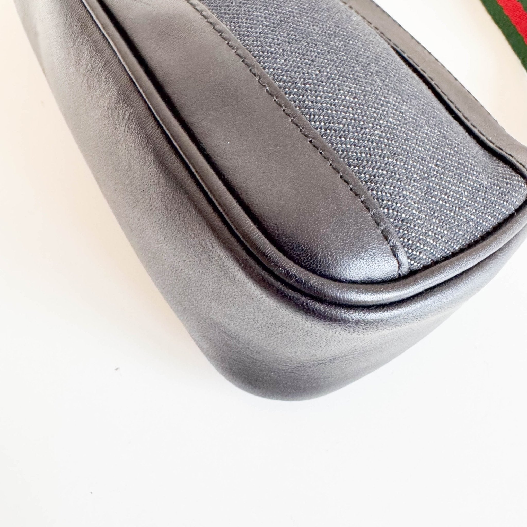 GUCCI Denim/Leather Sherry Mini Sherry Shoulder Bag, in , Sold by HIVE PRELOVED - Handle Bags, Mini bags,