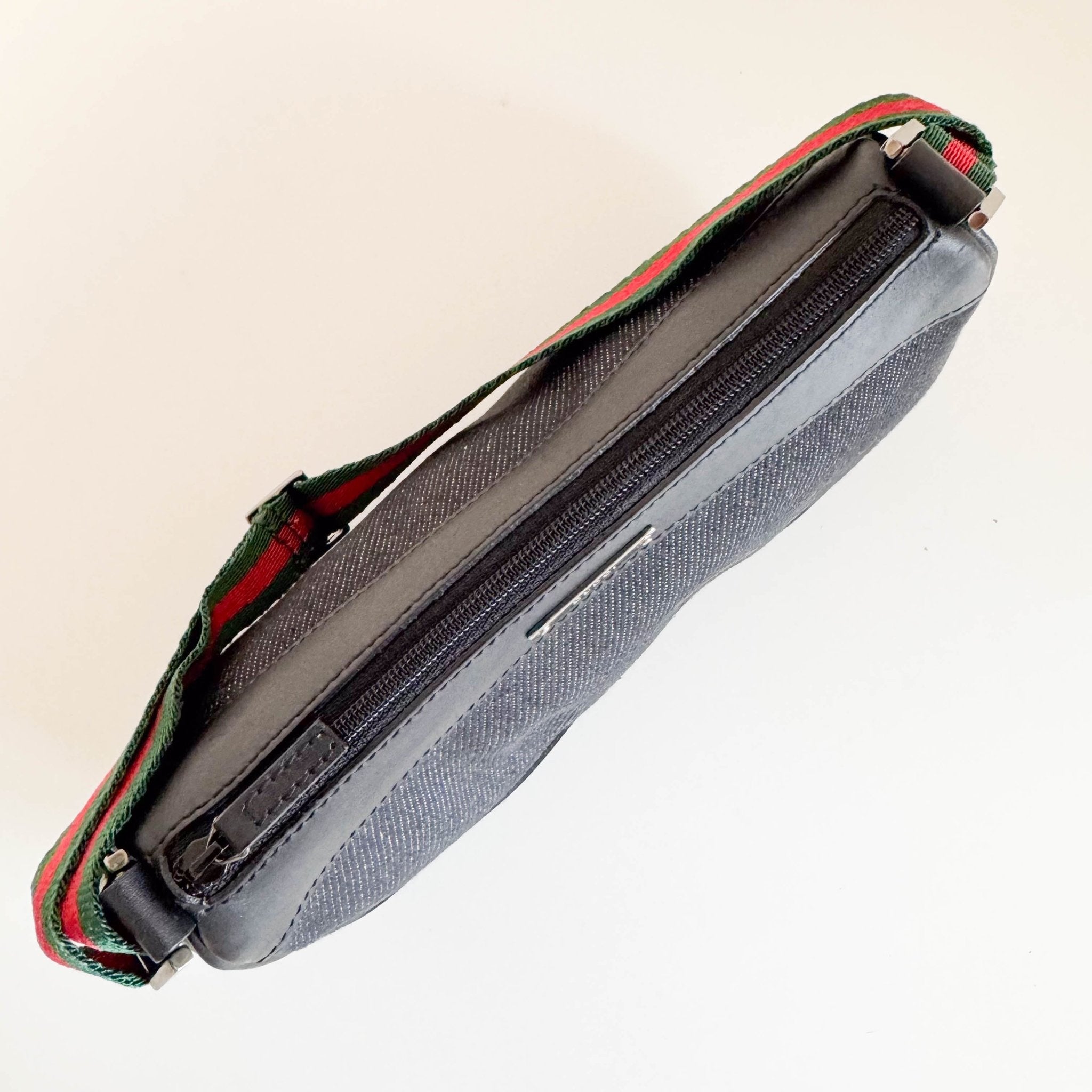 GUCCI Denim/Leather Sherry Mini Sherry Shoulder Bag, in , Sold by HIVE PRELOVED - Handle Bags, Mini bags,