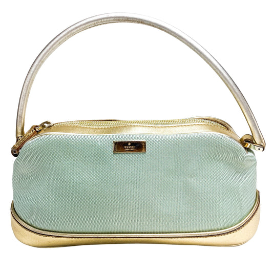 GUCCI Emerald Green / Gold Pochette Pouch Bag, in , Sold by HIVE PRELOVED - Handle Bags, ,