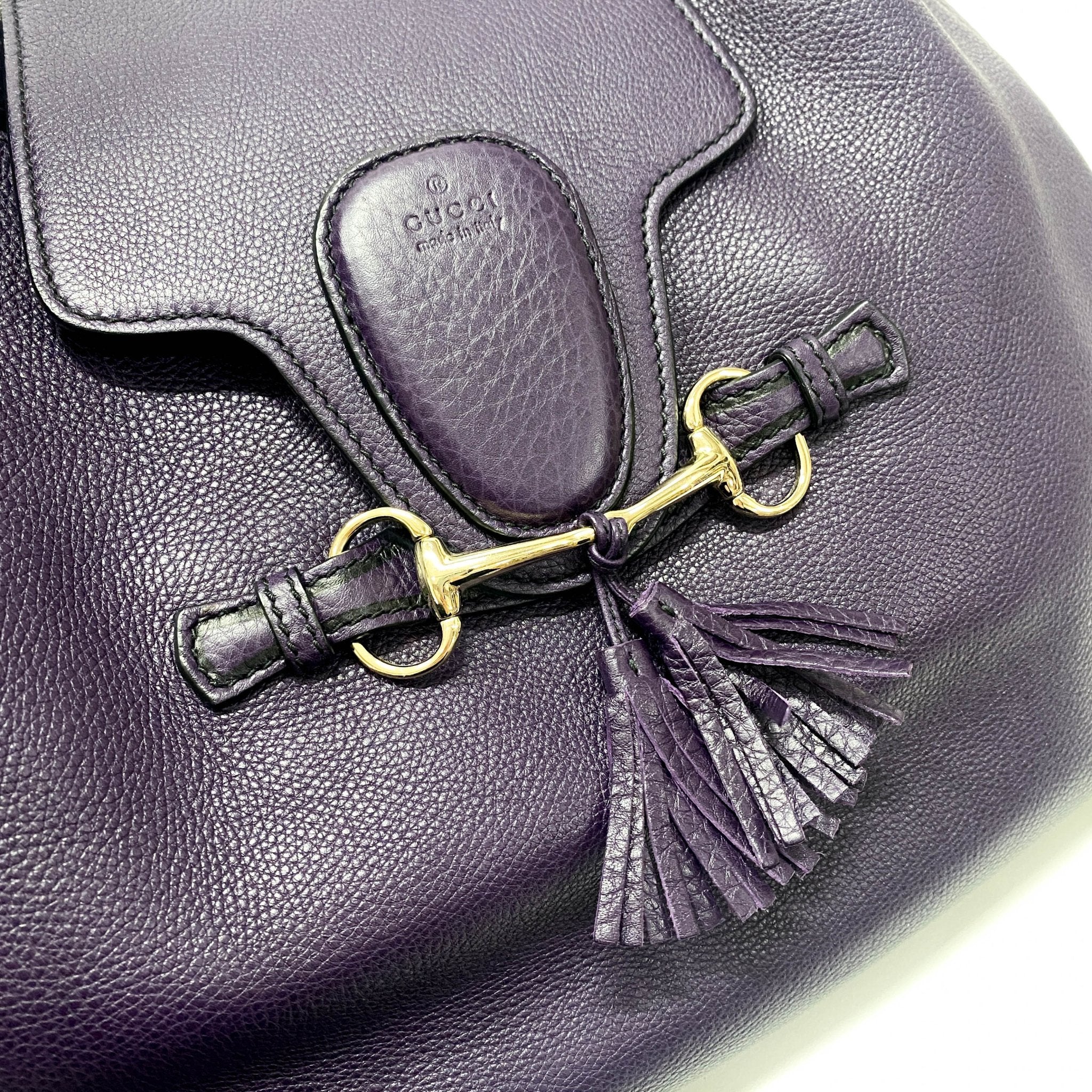 GUCCI Emily Purple Leather Chain Strap Shoulder Bag, in , Sold by HIVE PRELOVED - Handle Bags, Shoulder Bags,