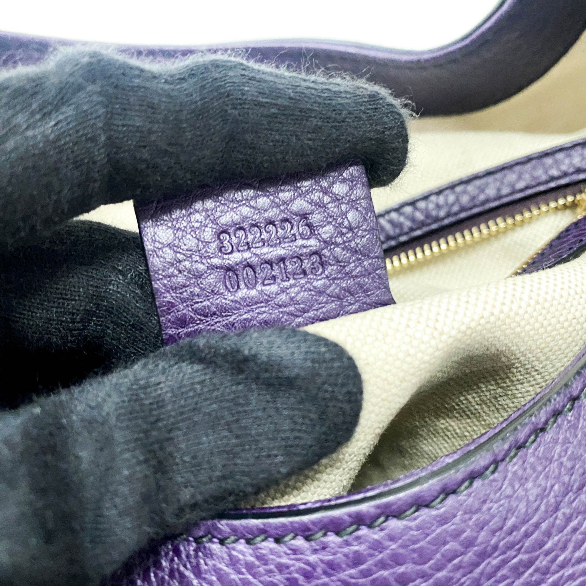 GUCCI Emily Purple Leather Chain Strap Shoulder Bag, in , Sold by HIVE PRELOVED - Handle Bags, Shoulder Bags,