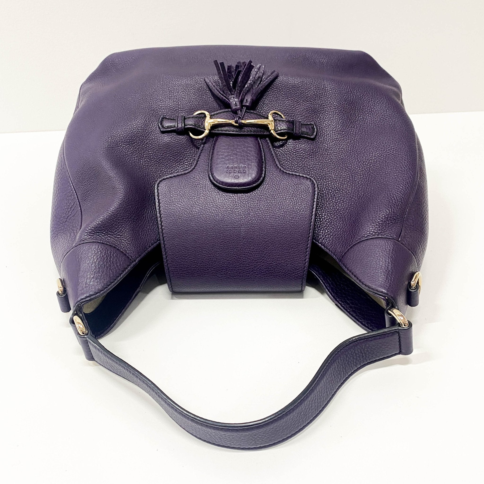 GUCCI Emily Purple Leather Chain Strap Shoulder Bag, in , Sold by HIVE PRELOVED - Handle Bags, Shoulder Bags,