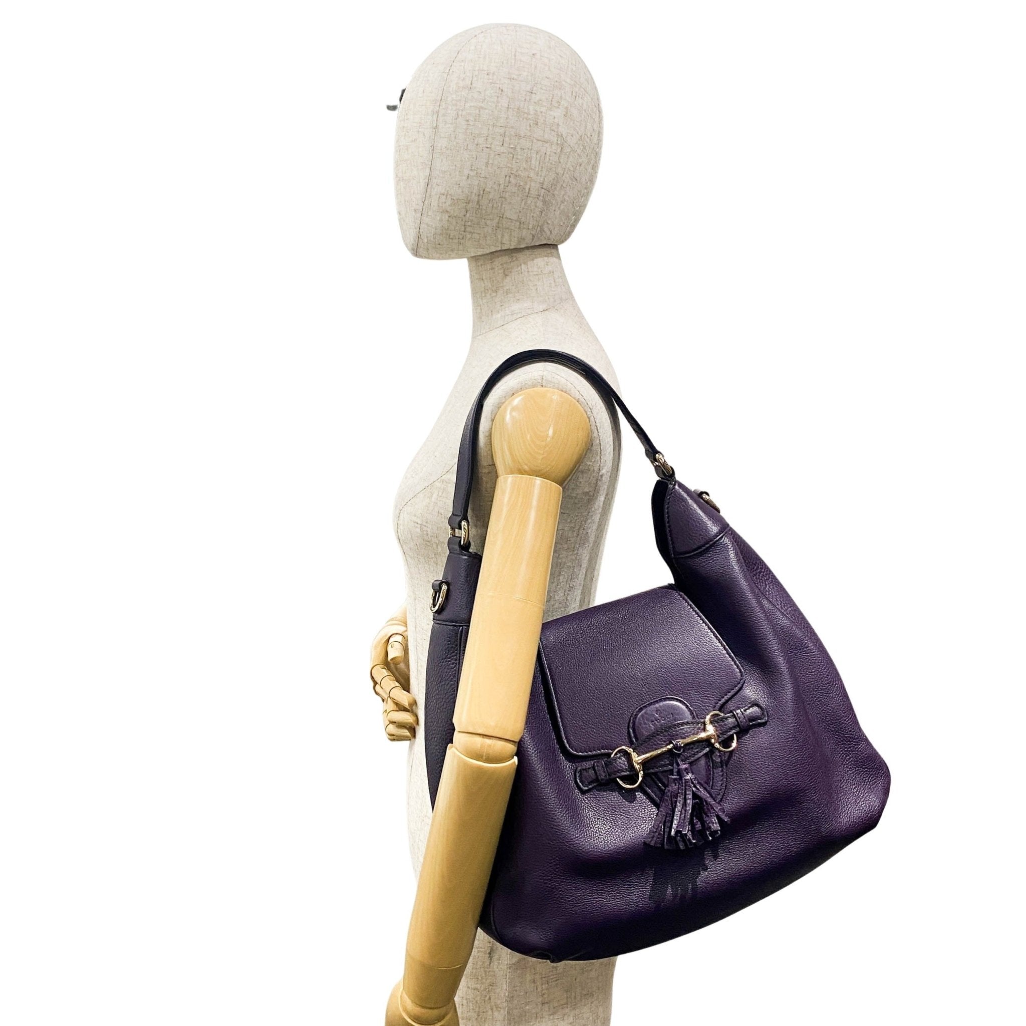 GUCCI Emily Purple Leather Chain Strap Shoulder Bag, in , Sold by HIVE PRELOVED - Handle Bags, Shoulder Bags,