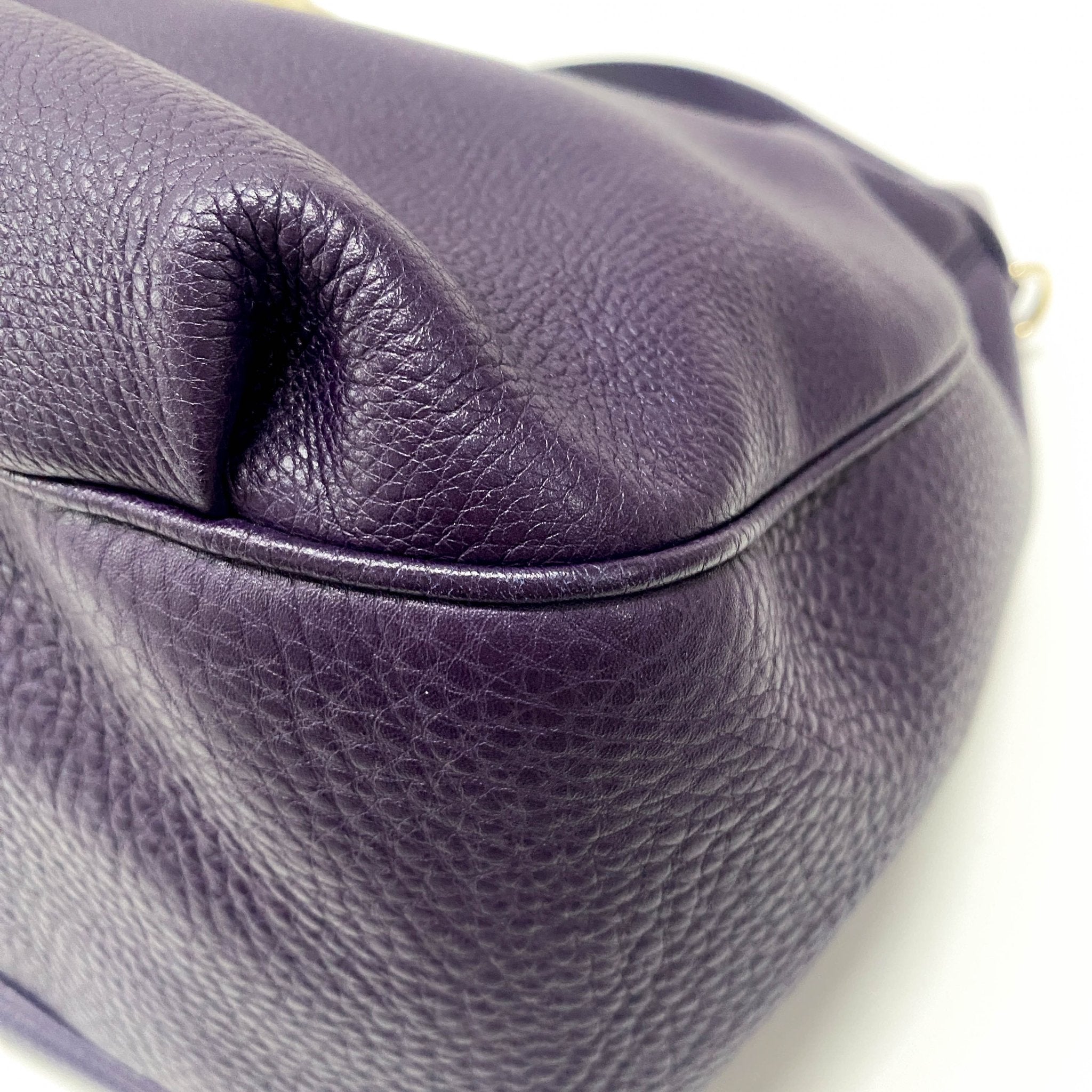 GUCCI Emily Purple Leather Chain Strap Shoulder Bag, in , Sold by HIVE PRELOVED - Handle Bags, Shoulder Bags,