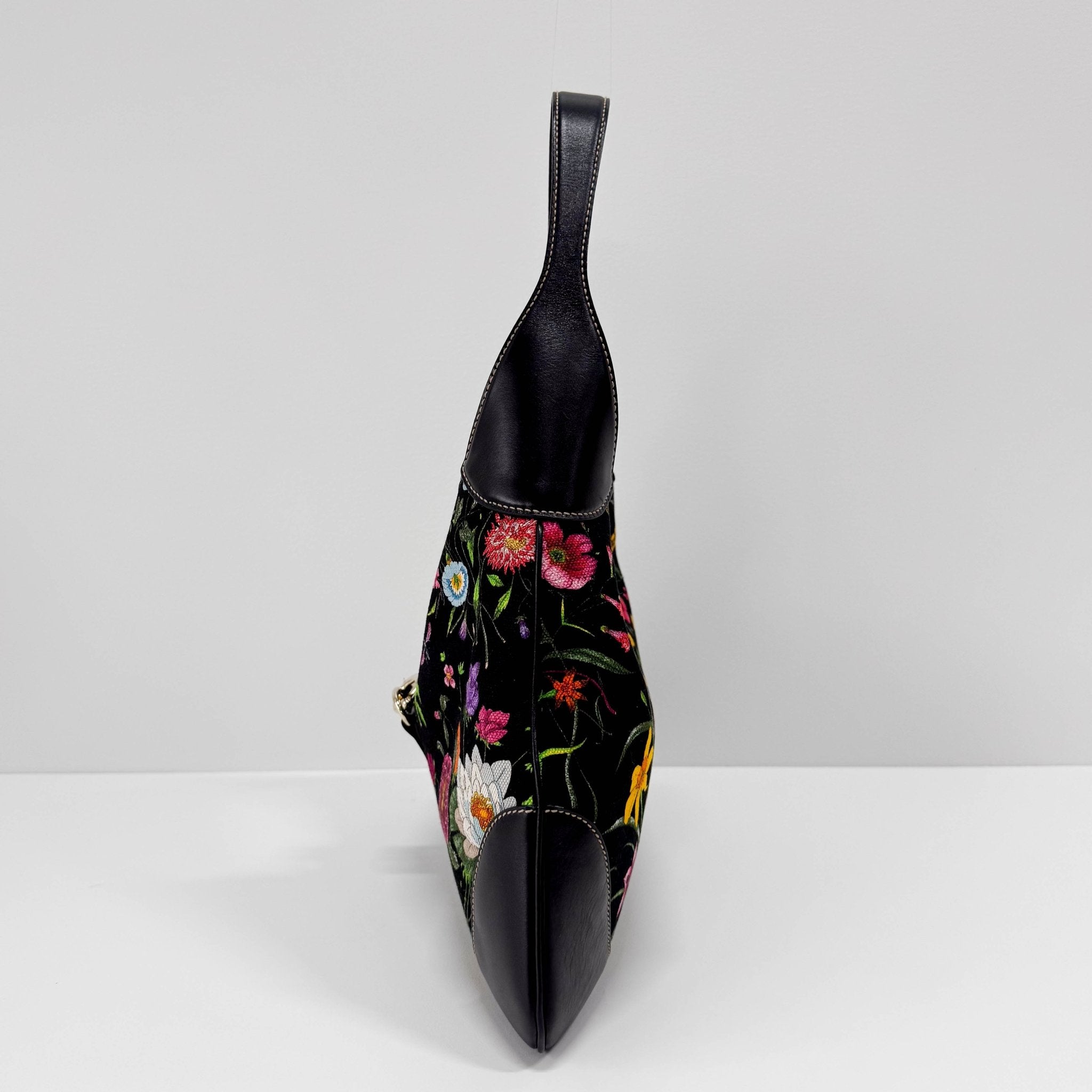 GUCCI Flora Jackie Bouvier Floral Printed Canvas Hobo Shoulder Bag, in , Sold by HIVE PRELOVED - Shoulder Bags, ,