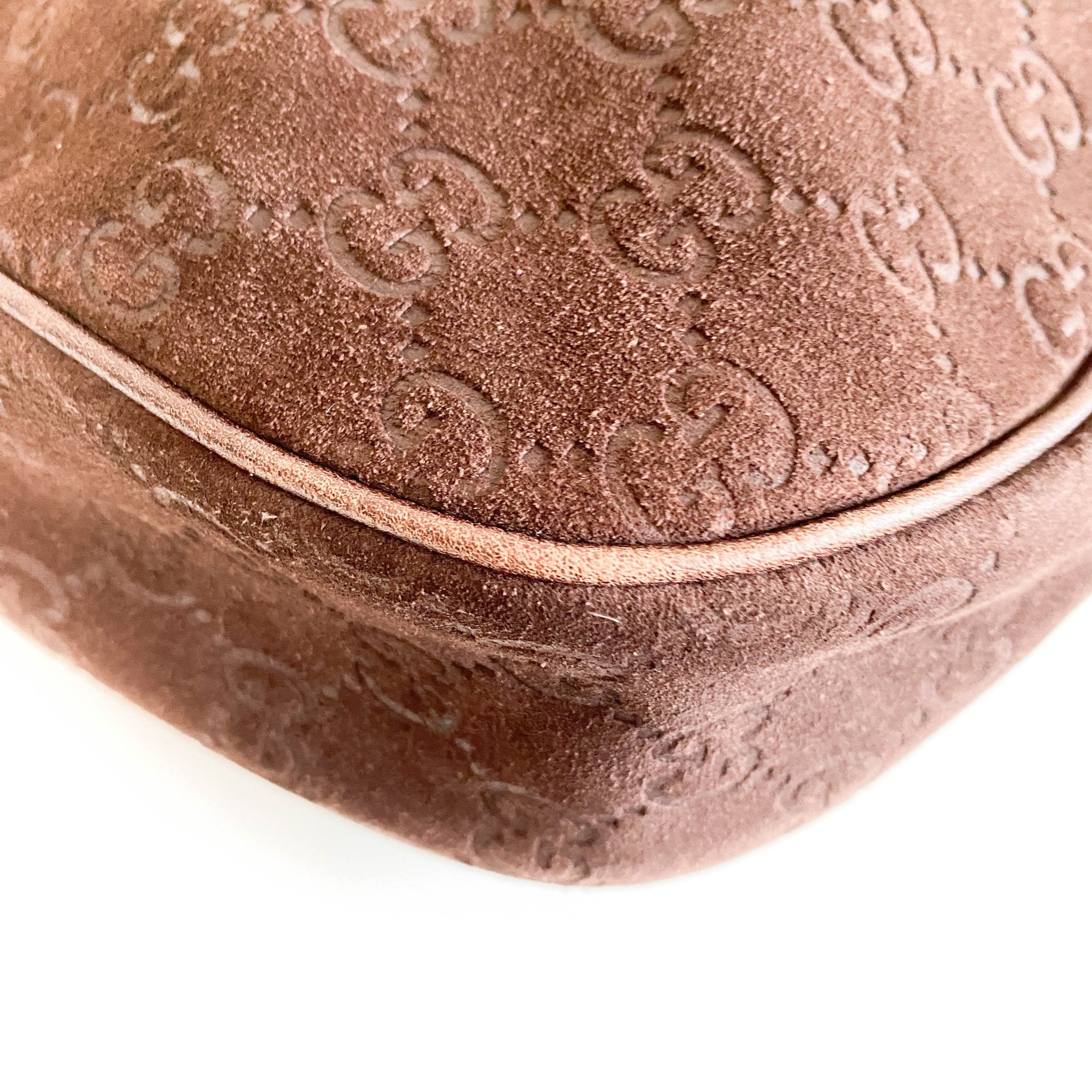 GUCCI GG Brown Suede Hobo Shoulder Bag, in , Sold by HIVE PRELOVED - Shoulder Bags, ,